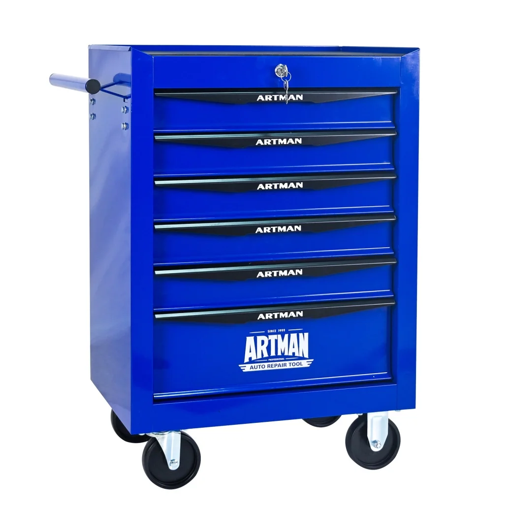 Rolling Steel Tool Chest with 7 Drawers, Ball Bearing Slides & 4-Wheel Mobility - Lockable Storage Cabinet for Workshop or Garage - Image 18