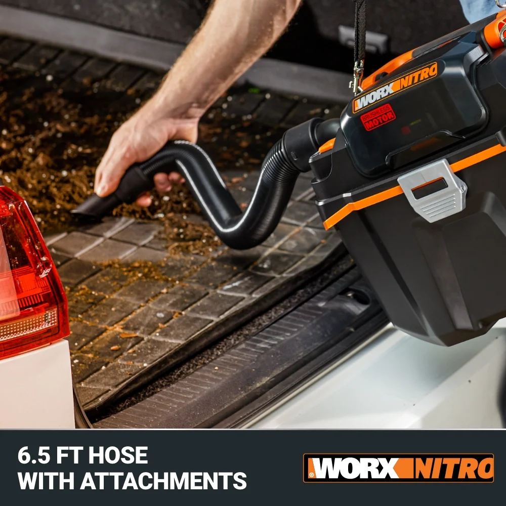 Worx Nitro WX031L.9 20V 2.1 Gal Cordless Wet/Dry Vacuum (No Battery and Charger Included - Tool Only) - Image 6