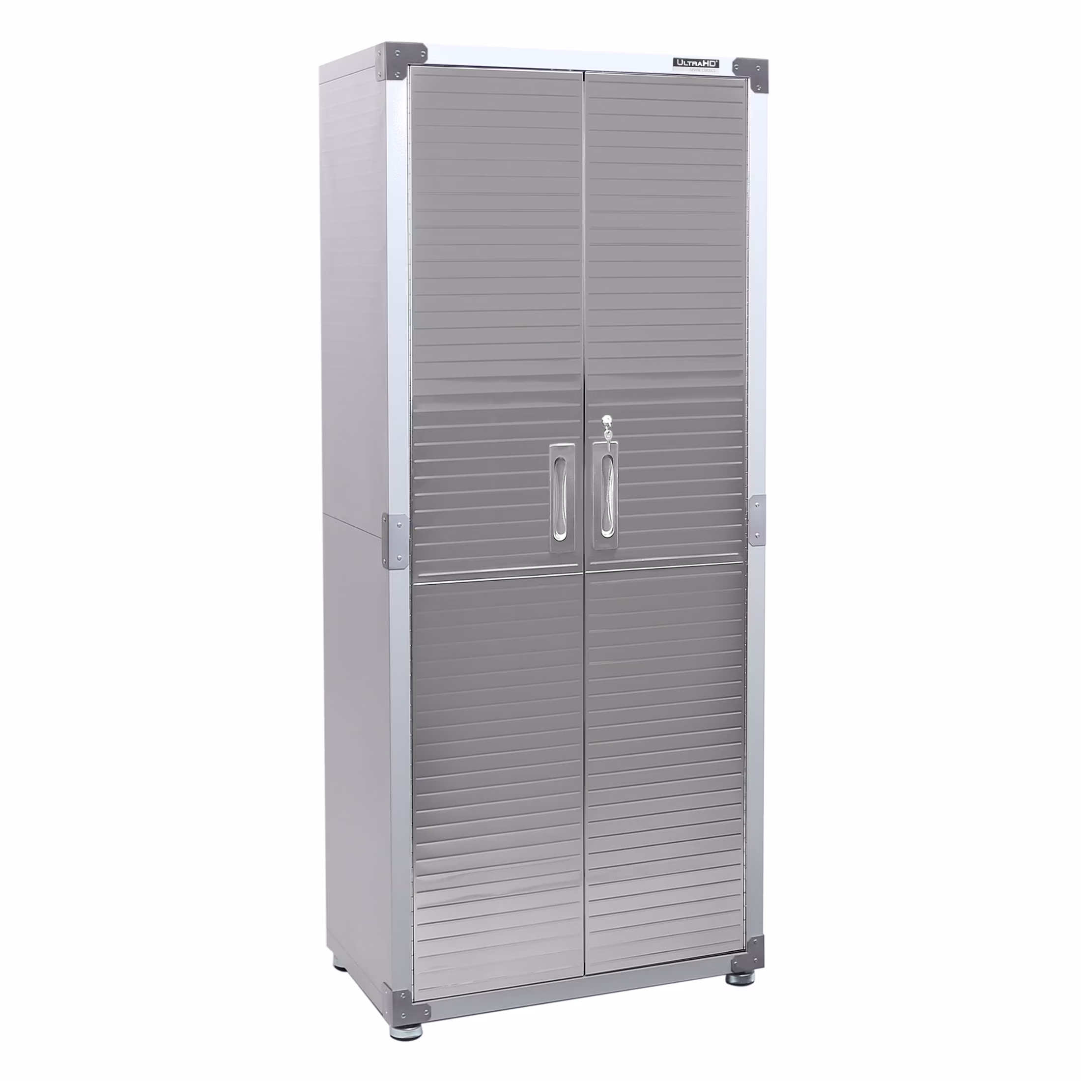 Seville Classics UltraHD? Steel Body Lockable Storage Cabinet Organizer Locker Shelving Unit, Graphite, 30" W x 18" D x 72" H - Image 3