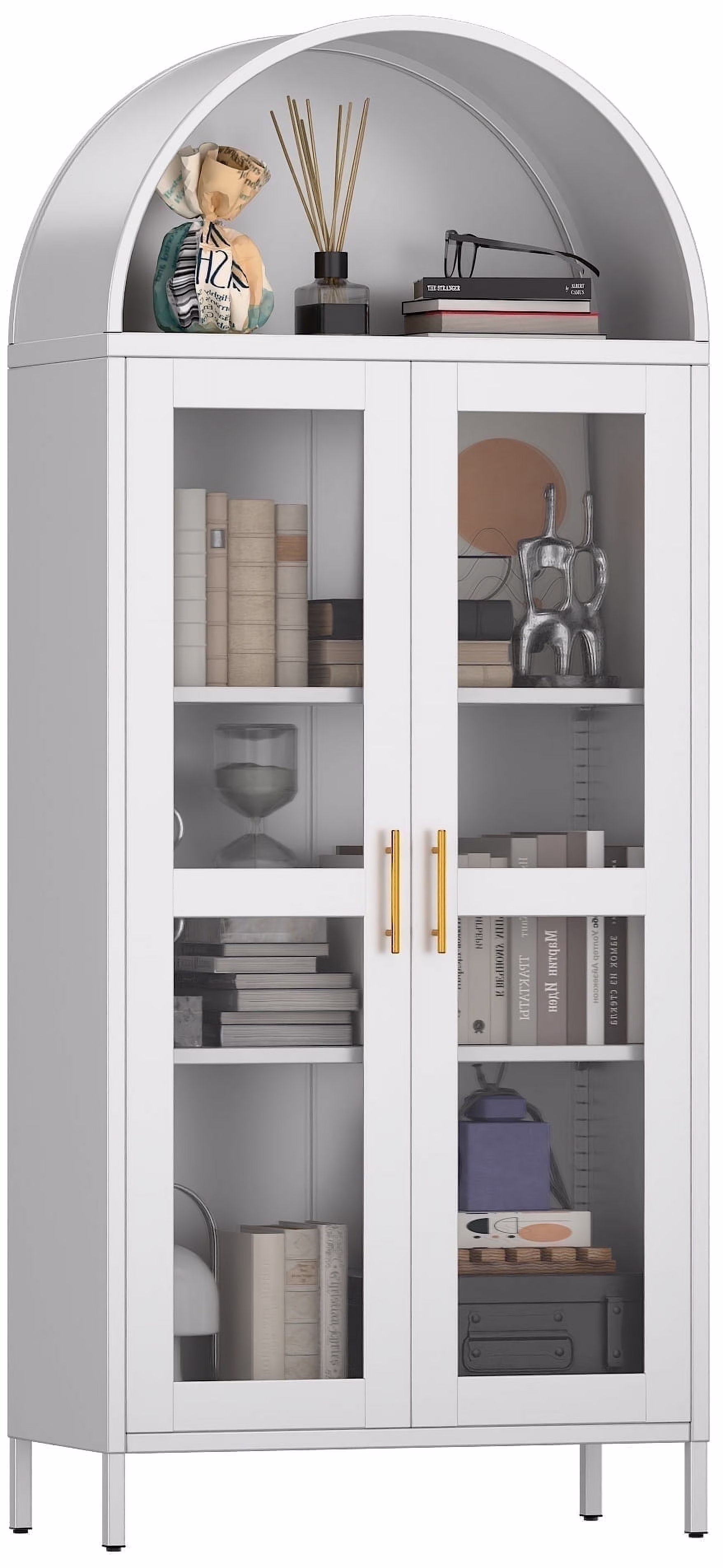 GangMei 71 Inches Tall Metal Garage Storage Cabinets with 5 Adjustable Shelves & Pegboards, Lockable Steel Black Storage Cabinet with Doors for Office, Home, School, Shops, Garage, Assembly required - Image 18