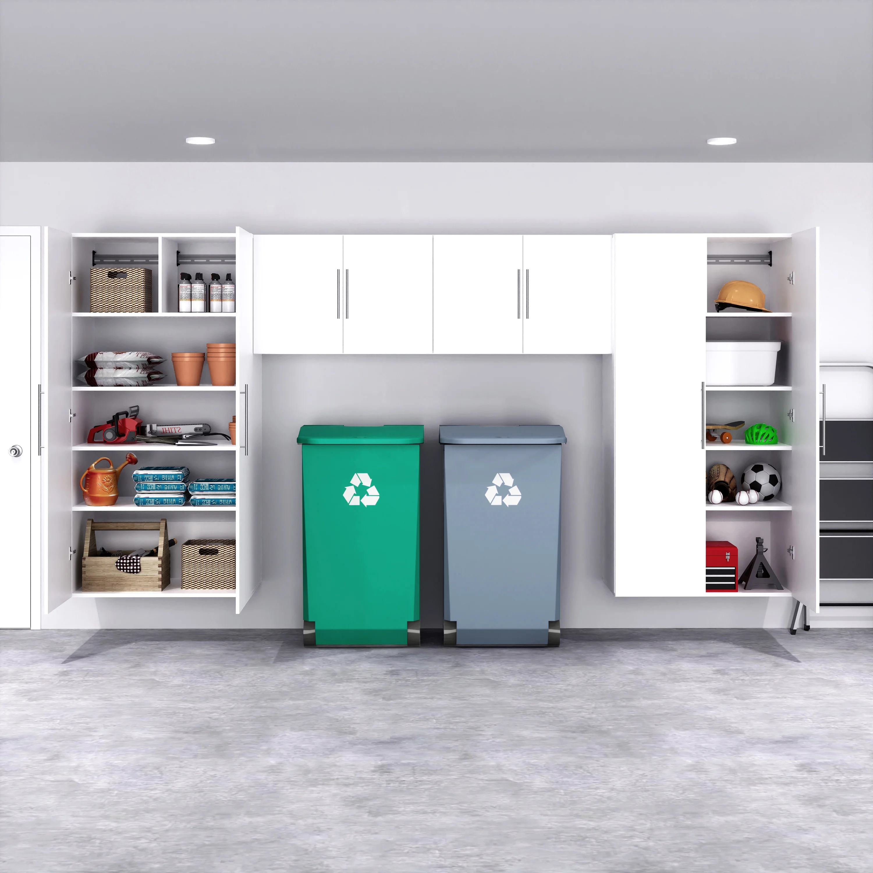 Prepac's HangUps Upper Storage Cabinet - Elegant and Spacious Wall Cabinets to Maximize Your Storage, 36" Size, Classic White Finish - Image 11