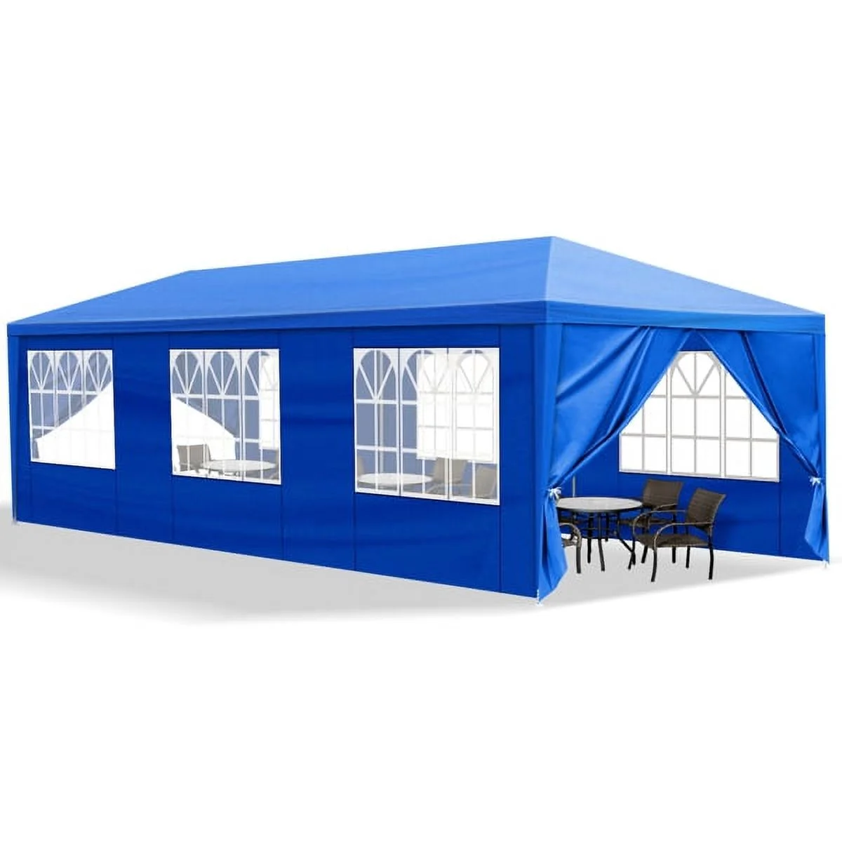 Sythers 10'x10' Pop Up Canopy Tent with 4 Removable Sidewalls, Portable Gazebo, UV Resistant Waterproof, Enclosed Canopy Tent for Outdoor Events, Patio, Backyard, Party, BBQ, Camping, Black - Image 22