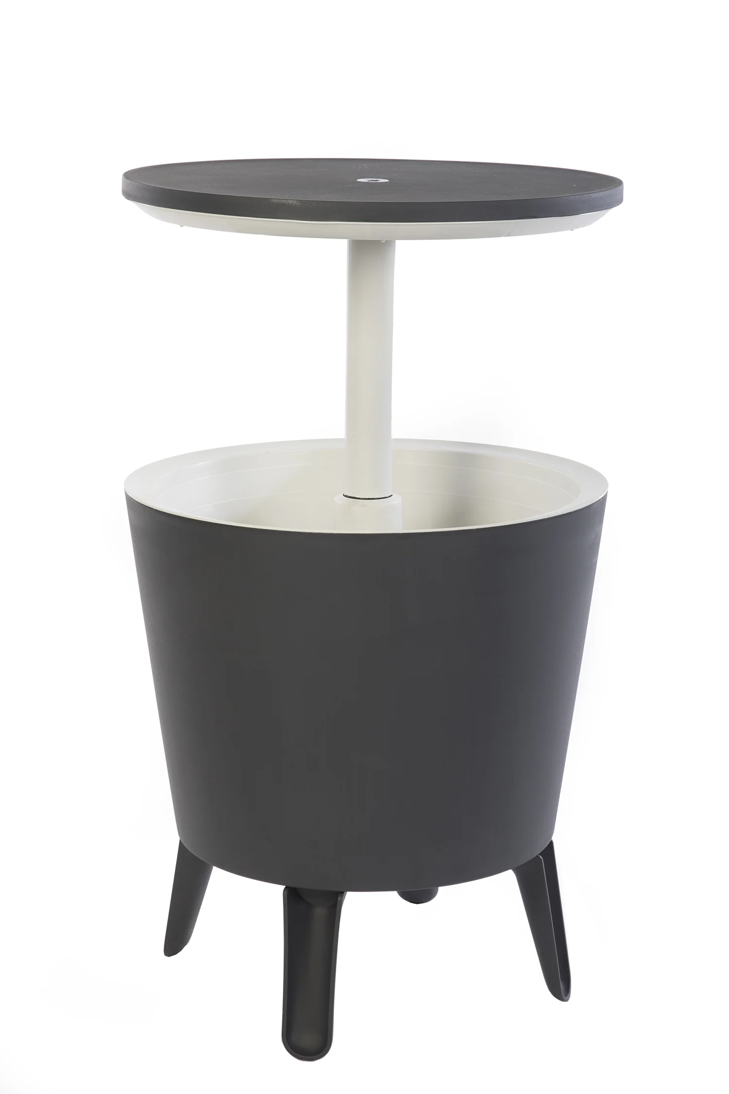 Keter Pacific 7.5 Gallon Cool Bar 2 in 1 Weather Resistant Side Table and Bar Durable Resin Outdoor Patio Beverage Cooler Table, Rattan Look Brown - Image 27