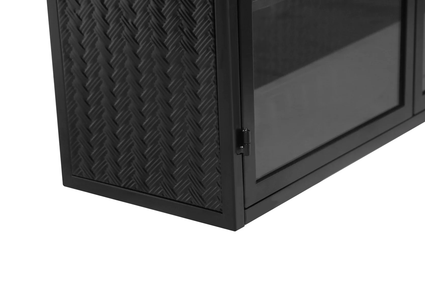 Two-door Wall Cabinet, Modern Kitchen Wall Mounted Cabinet with 2 Glass Doors, Two-tier Enclosed Storage, an Open Shelf, Towel Rack, Metal Wall Cabinet for Entryway, Living Room, Bathroom, White - Image 16