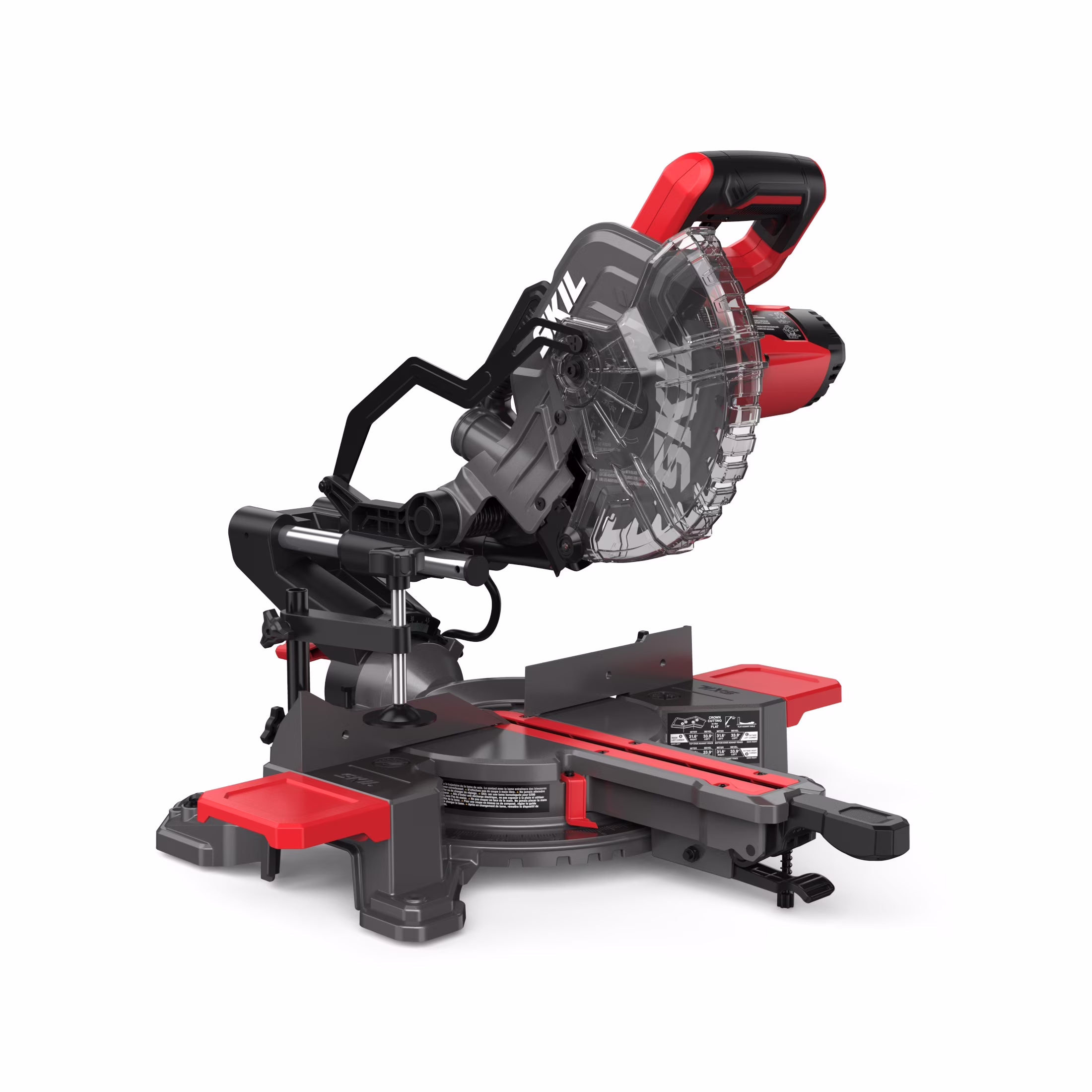 SKIL MS6316-00 10 Amp 7-1/4" Single Bevel Miter Saw with Compact Rail System & LED Shadow Line