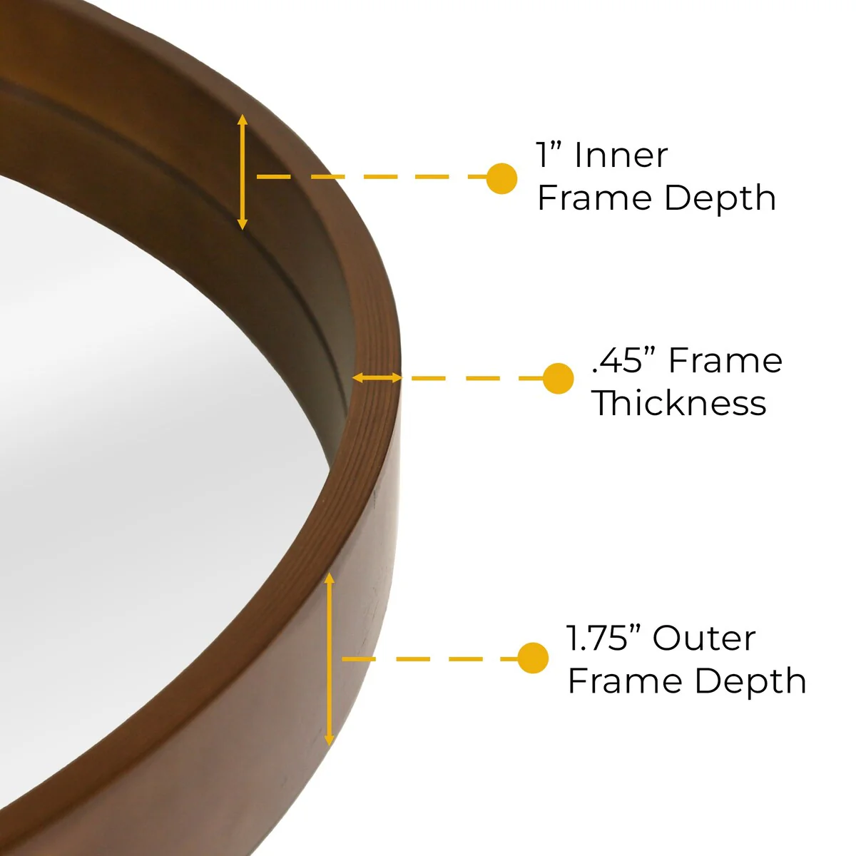 Classic Farmhouse Round Wall Mirror, Wooden Frame Decorative Accent Mirror for Living Room, Bedroom and Entryway - Image 36