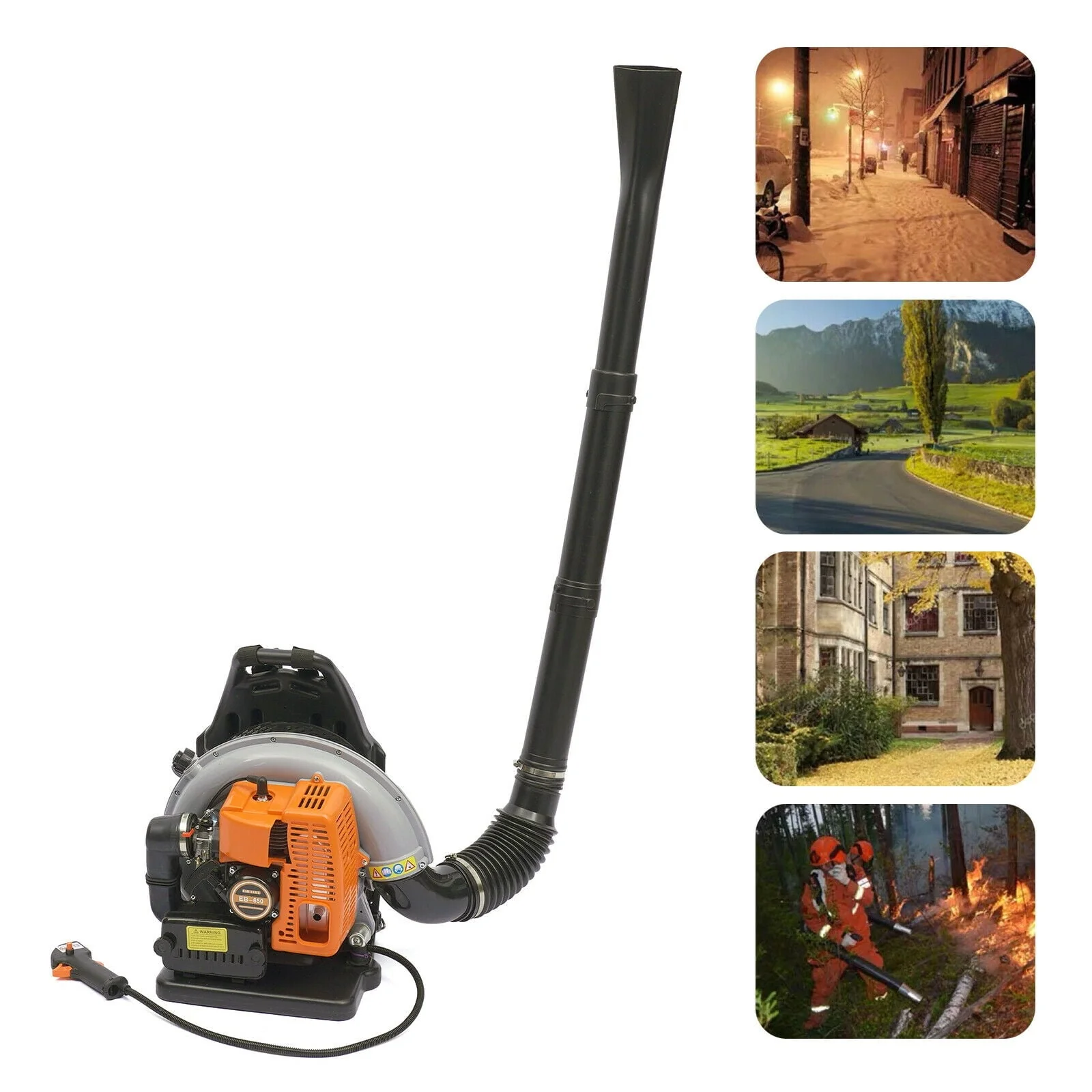 Anqidi 65CC 2-Stroke Backpack Leaf Blower Commercial Gasoline-Powered Grass Lawn Blower for Outdoor Lawn Garden Yard Cleaning - Image 3