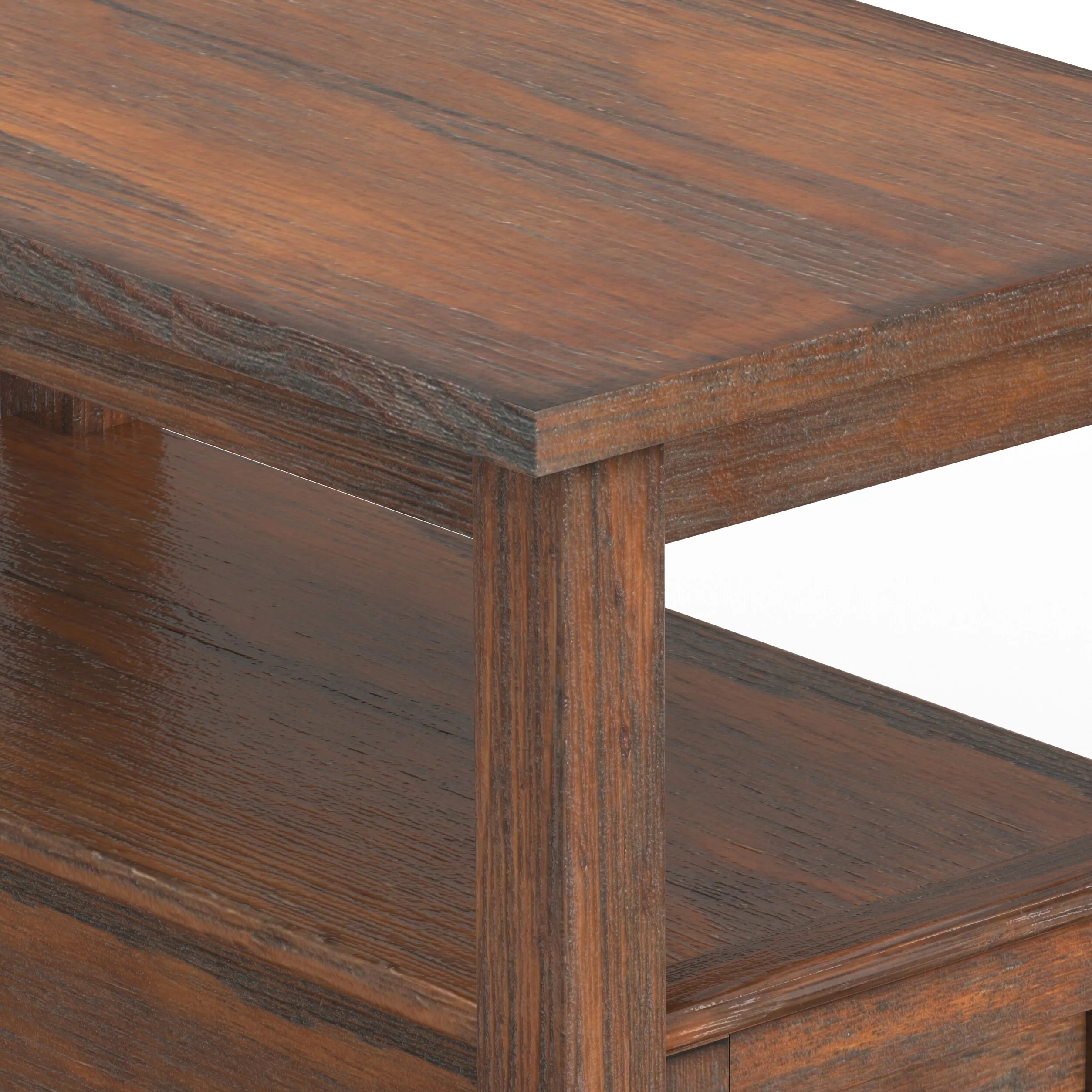 14" Wide Solid Wood Narrow Side Table, Rectangle Transitional Style Accent Table - Image 27