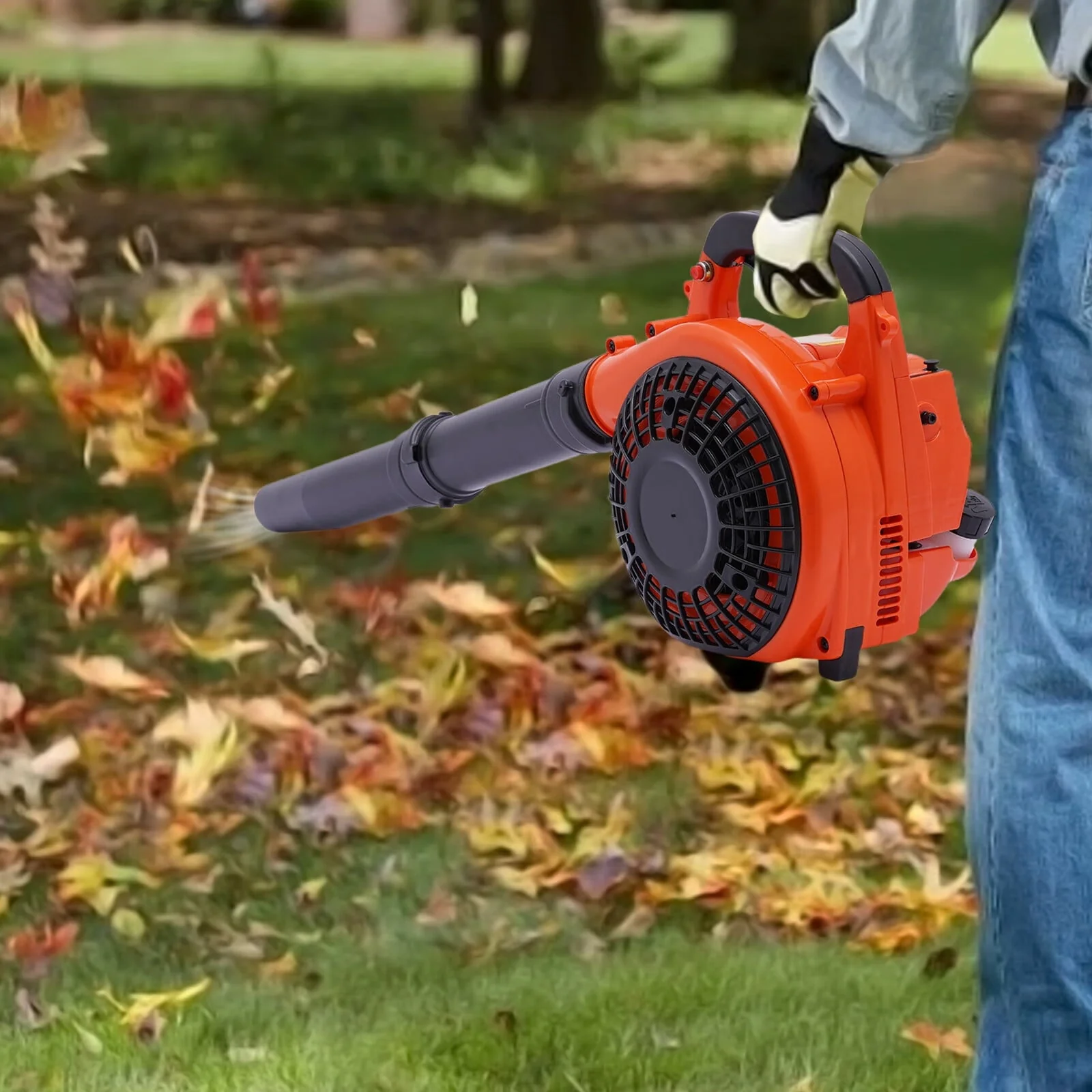 Aiqidi Gas Leaf Blower for Yard, 25.4CC 2-Stroke Gas Powered Leaf Blower Commercial Handheld Grass Lawn Garden Dust Blowing Cleaning Tool 7500Rpm - Image 4
