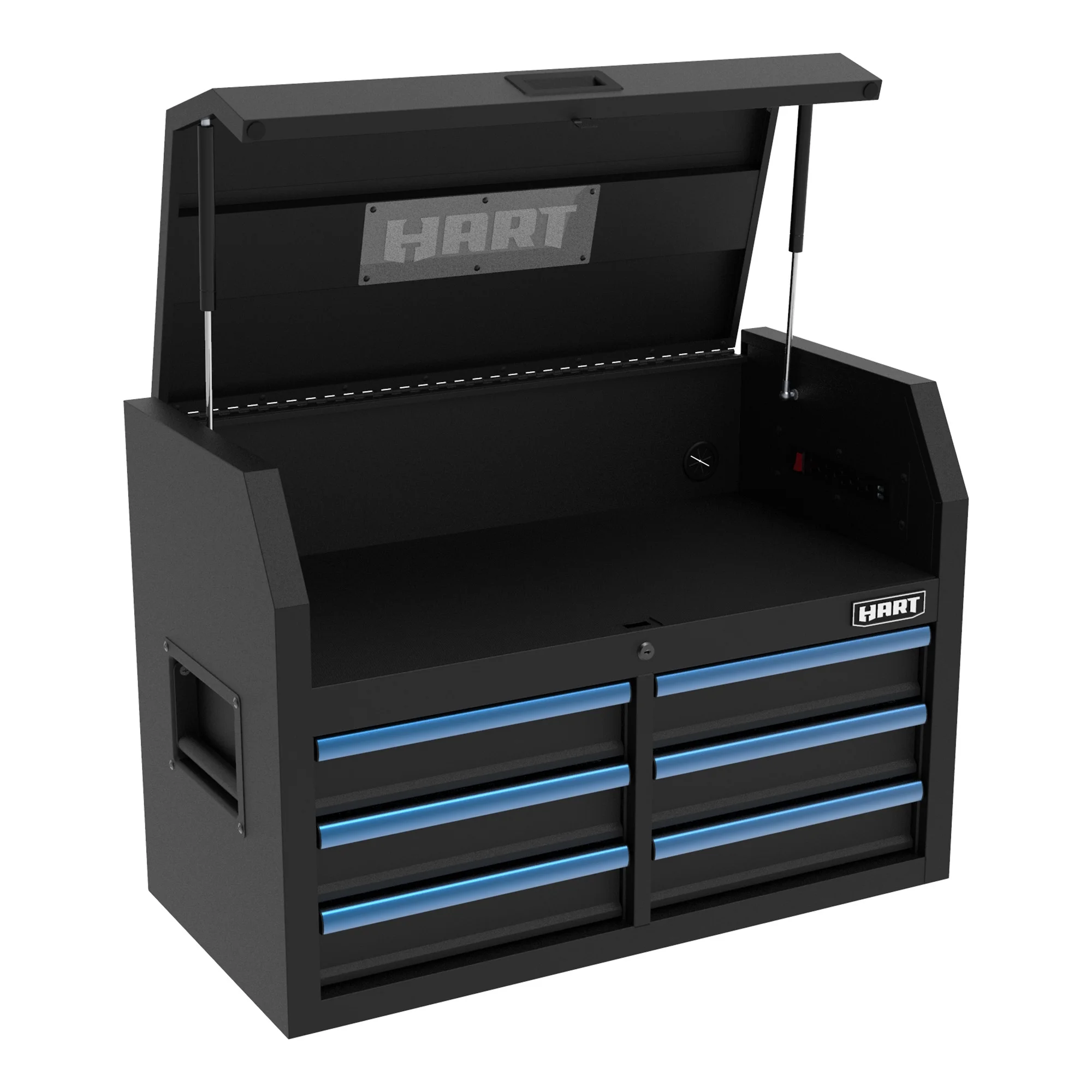 HART 36-Inch 5-Drawer Rolling Tool Cabinet with Wood Top, Locking Steel Garage Storage, Black - Image 19