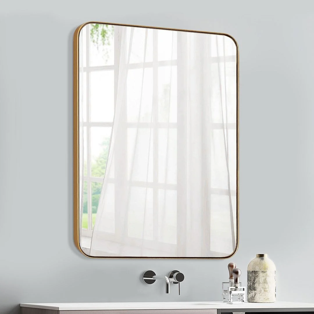 Metal Venetian Wall Mounted Mirror, Decorative Vintage Style Hanging Mirror for Living Room, Bedroom and Entryway - Image 2