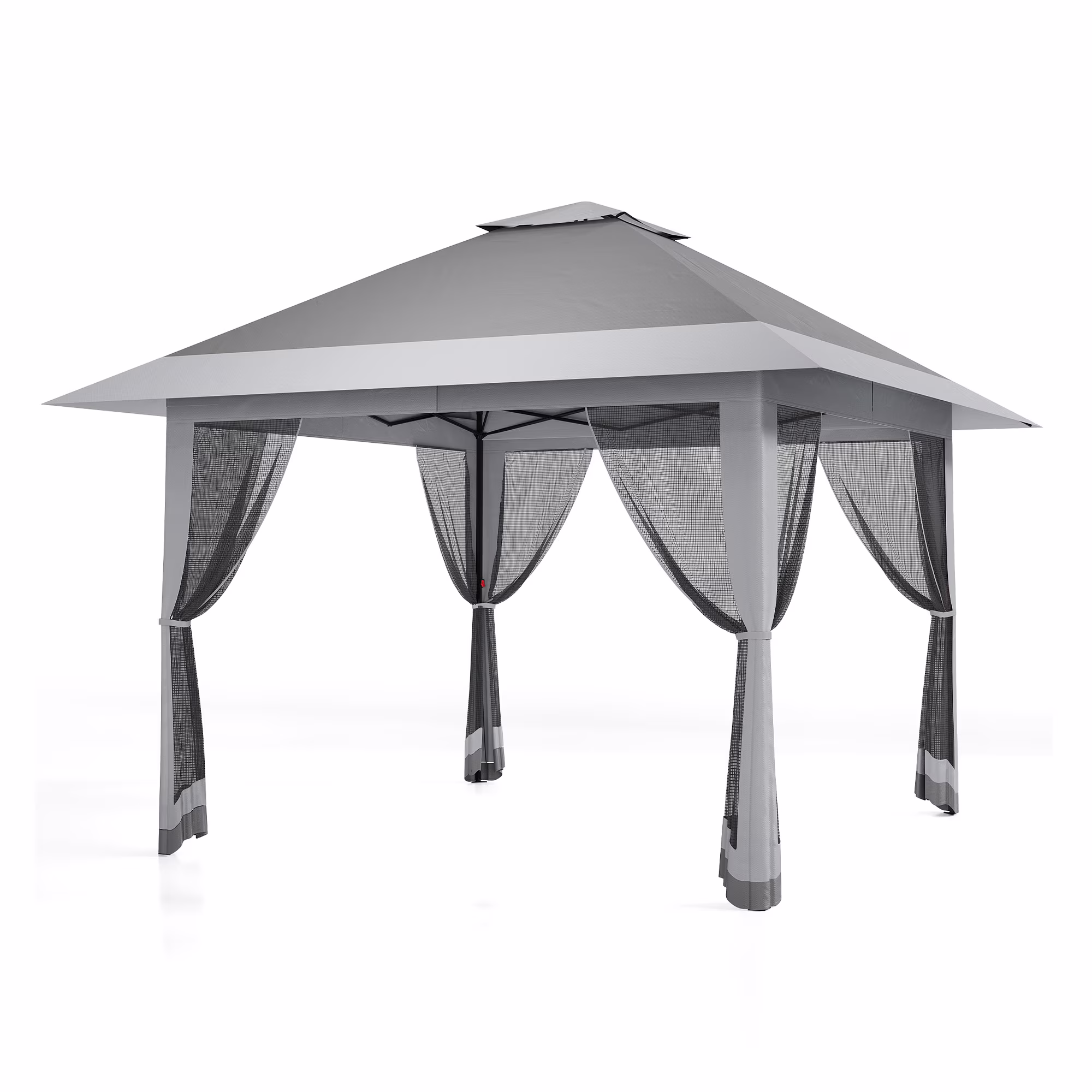 13 X 13 Pop Up Gazebo with Mosquito Netting,Outdoor Patio Gazebo,Outdoor Canopy Tent with Mosquito Netting,Backyard Tent,Olive Green + Hemp Grey
