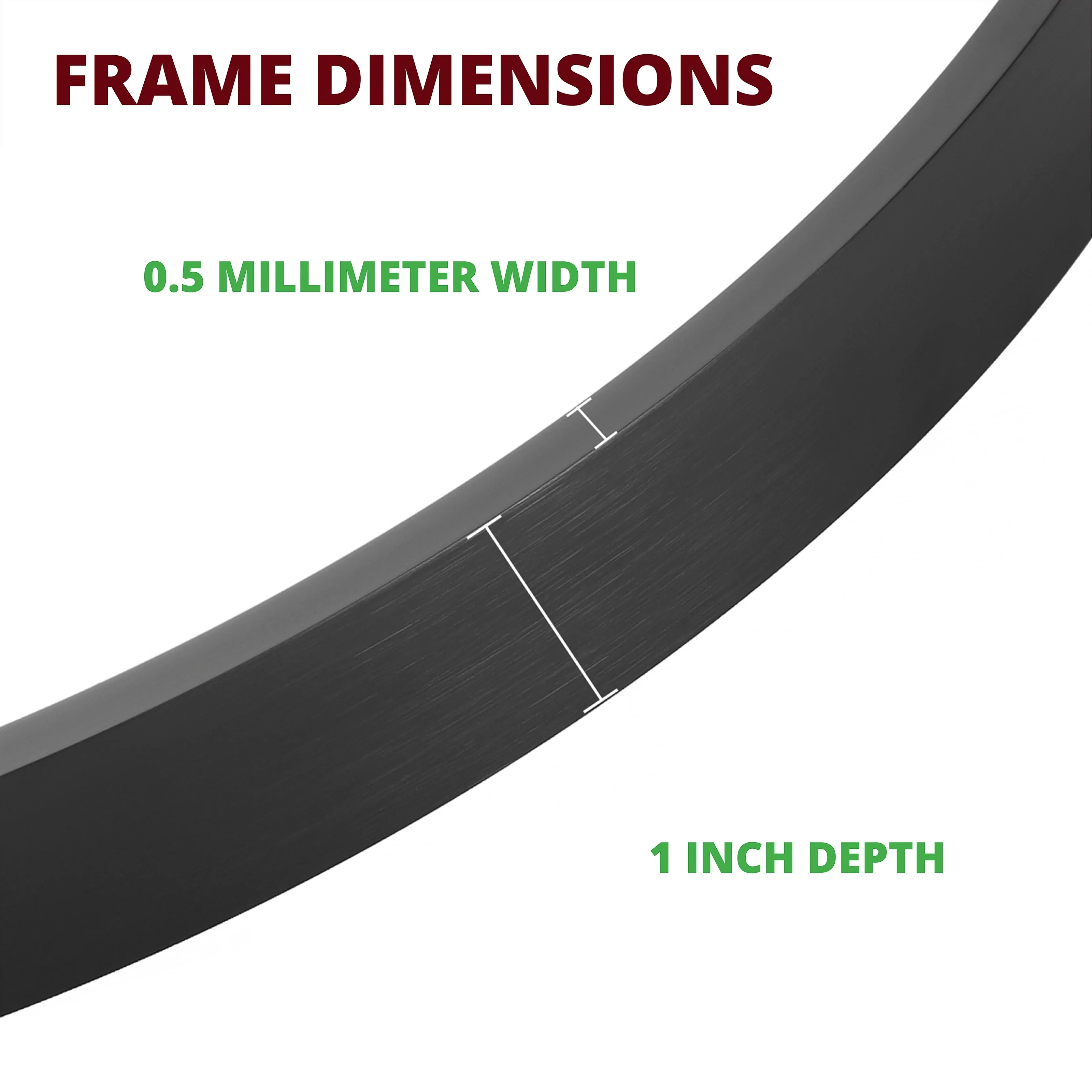 Modern Round Aluminum Wall Mirror, Decorative Circular Metal Frame Mirror for Living Room, Bedroom and Entryway - Image 8