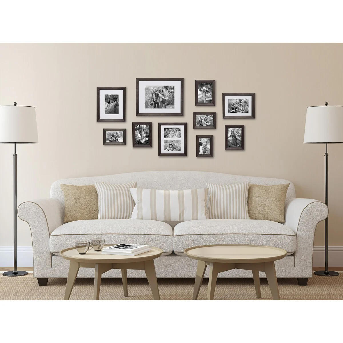 10-Piece Wood Gallery Wall Picture Frame Set, Decorative Photo Display Frames for Living Room, Bedroom and Home Decor - Image 22
