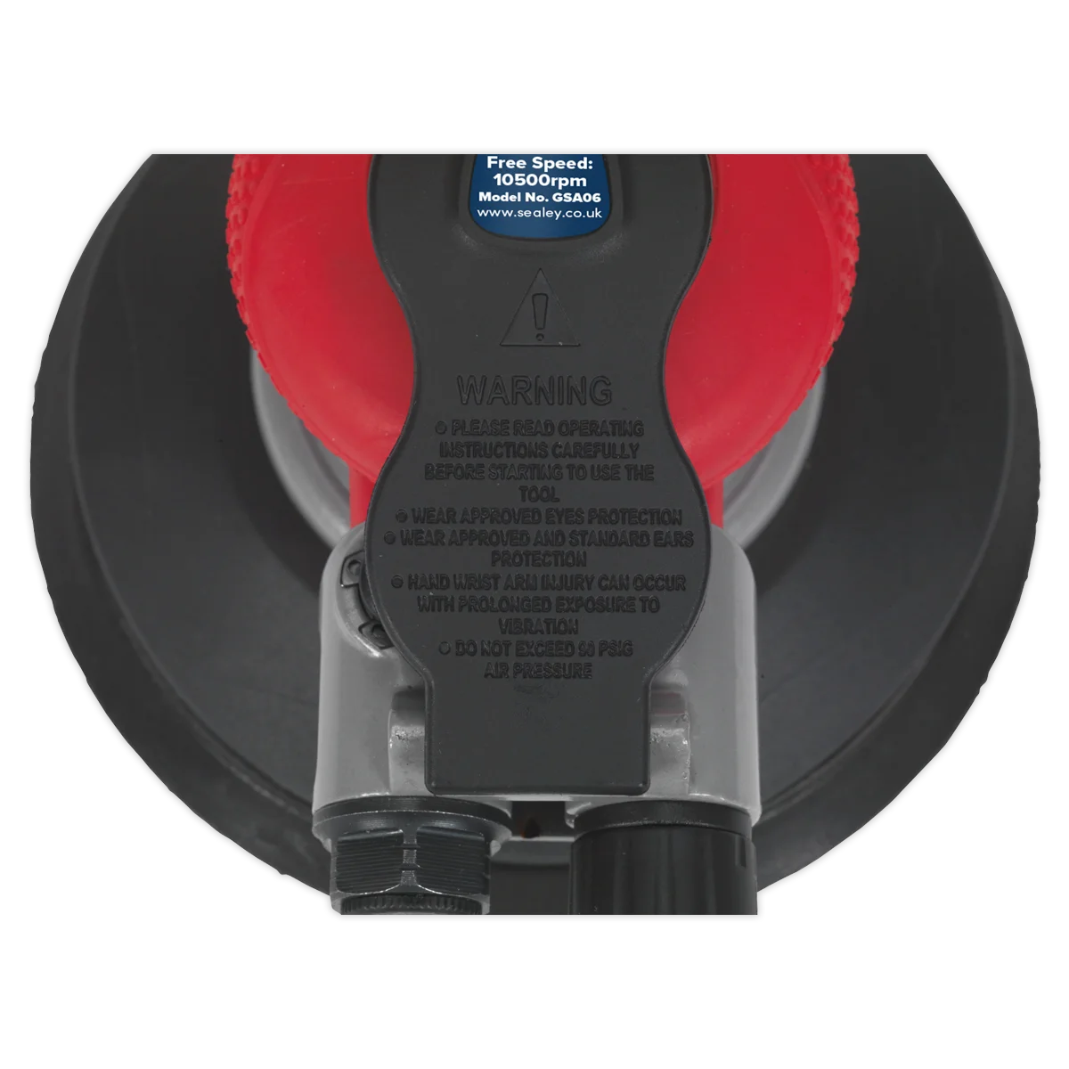 Sealey Gsa06 Air Palm Random Orbital Sander ?150Mm Dust-Free Self-Contained - Image 4