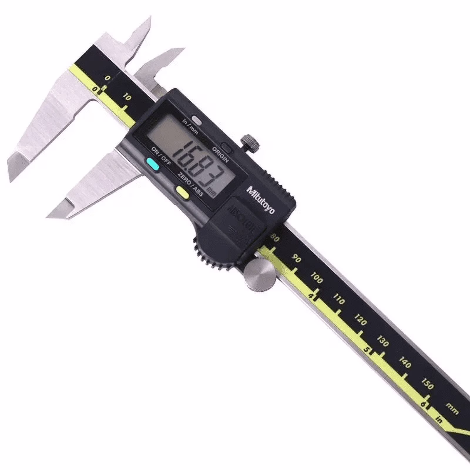Mitutoyo 500-193-30 Advanced Onsite Sensor AOS Digital Caliper LCD Vernier Caliper Stainless Steel Measuring Tools 500 Series, 0" to 12"/0 to 300mm Measuring Range, 0.0005"/0.01mm Resolution, AOS