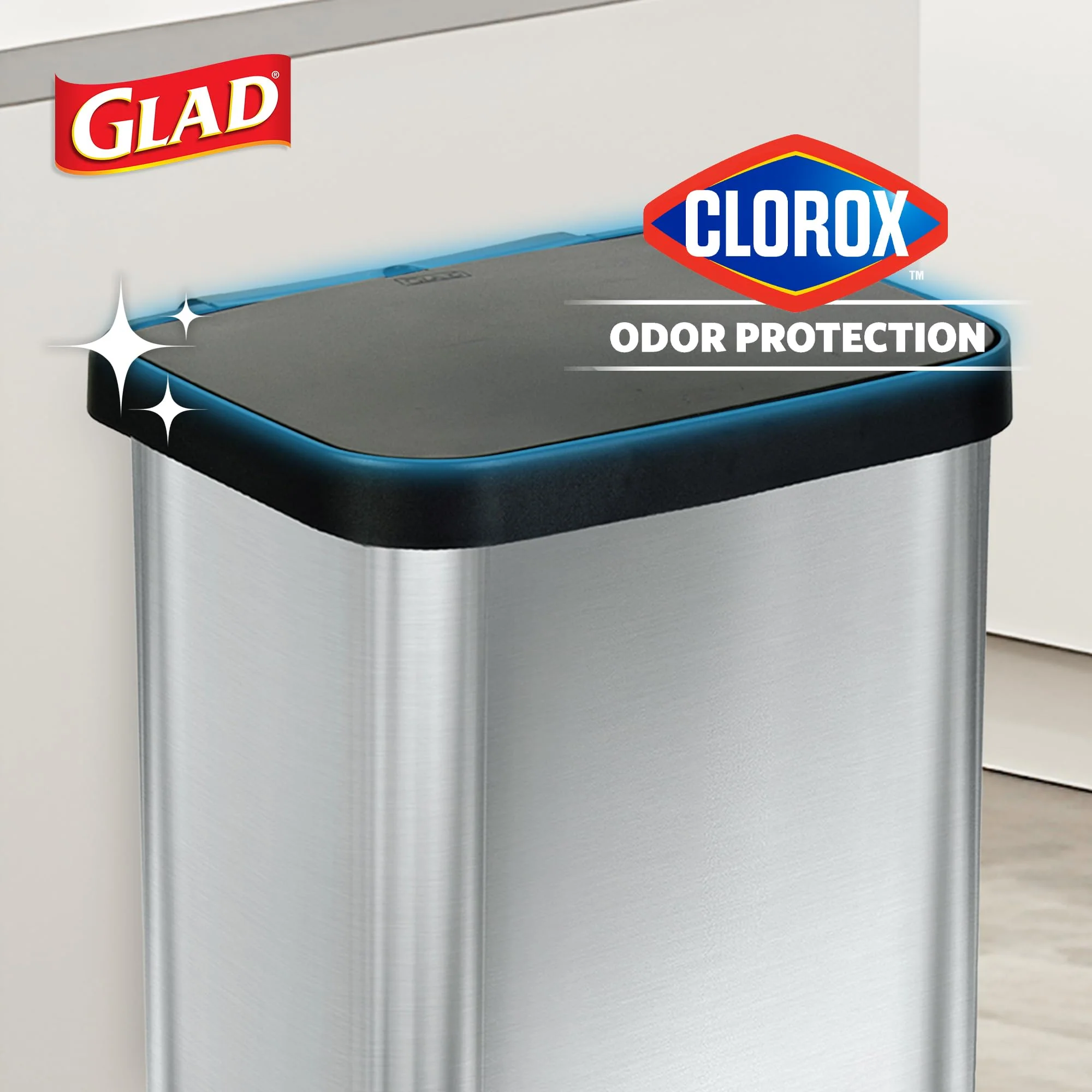 20 Gallon Stainless Steel Step Trash Can, Large Kitchen Garbage Bin with Odor Control - Image 3
