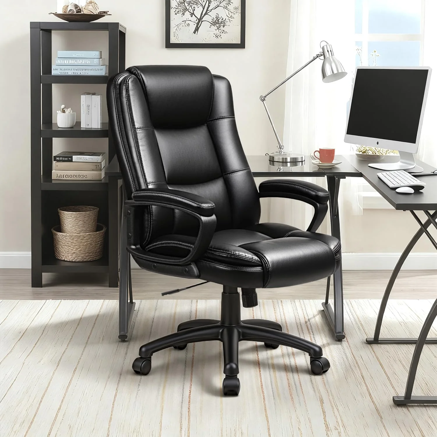 Big and Tall Home Office Chair, Heavy Duty Ergonomic Computer Desk Chair for Home and Work - Image 2