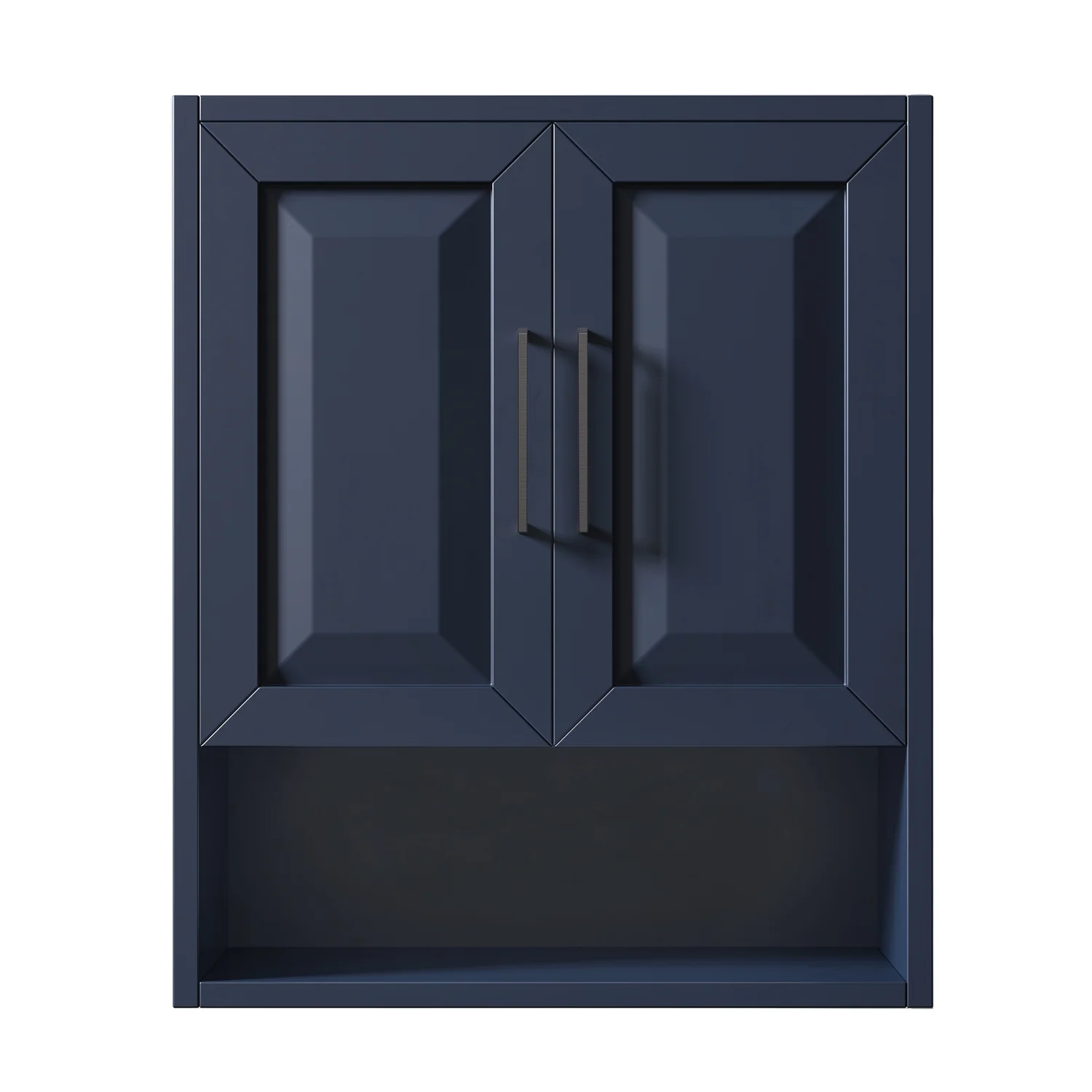 Wyndham Collection Daria Over-the-Toilet Bathroom Wall-Mounted Storage Cabinet in Dark Espresso with Matte Black Trim - Image 11