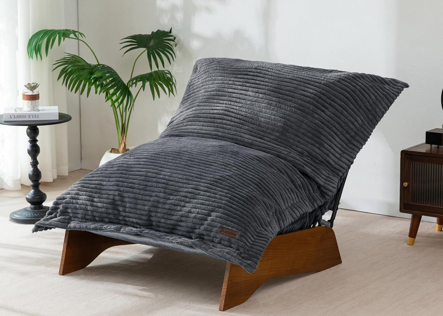 Adjustable Living Room Chair, 3-Position Bean Bag Chair with Frame - Image 10