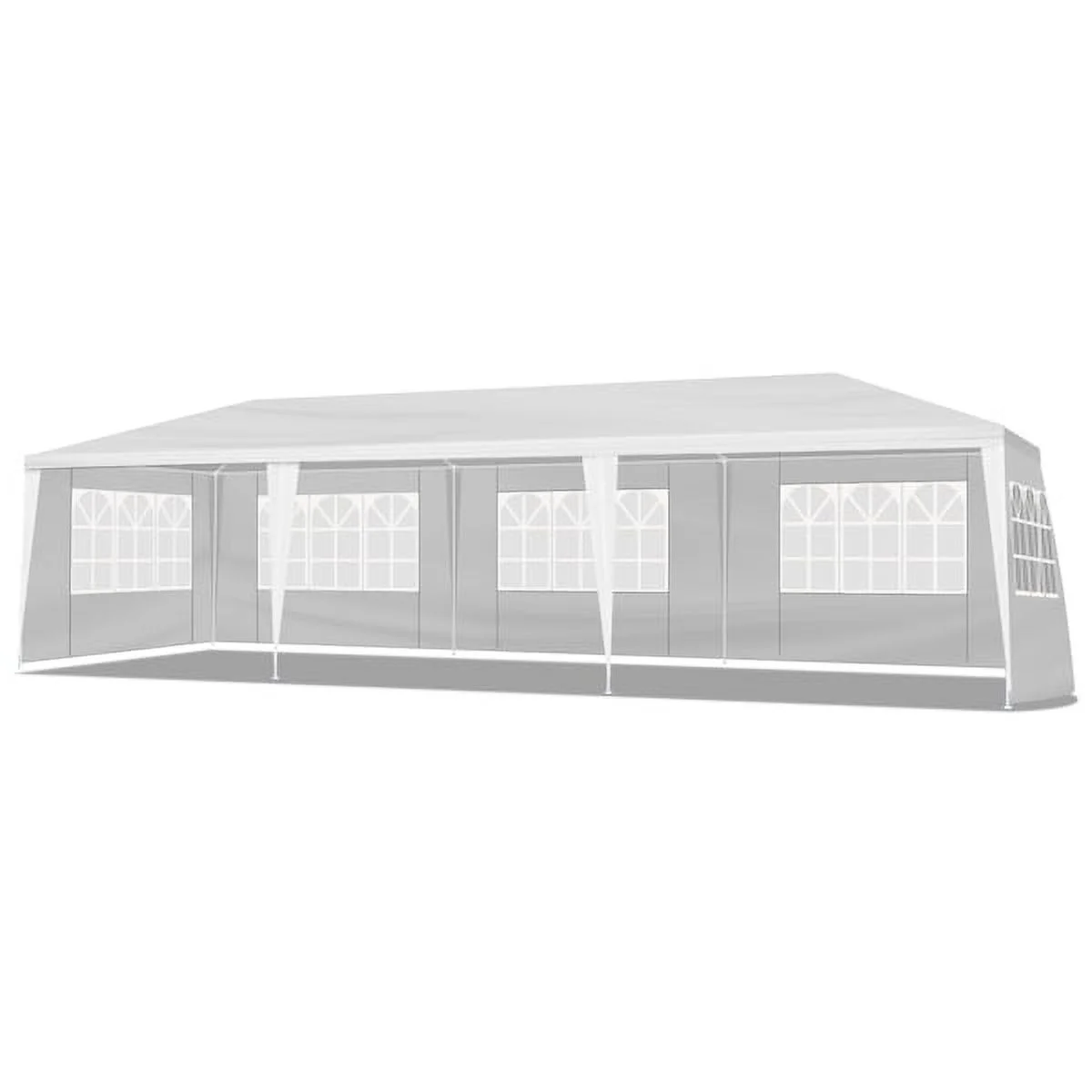 10'x30' Outdoor Party Tent with 8 Removable Sidewalls, Waterproof Canopy Patio Wedding Gazebo, White,white - Image 12
