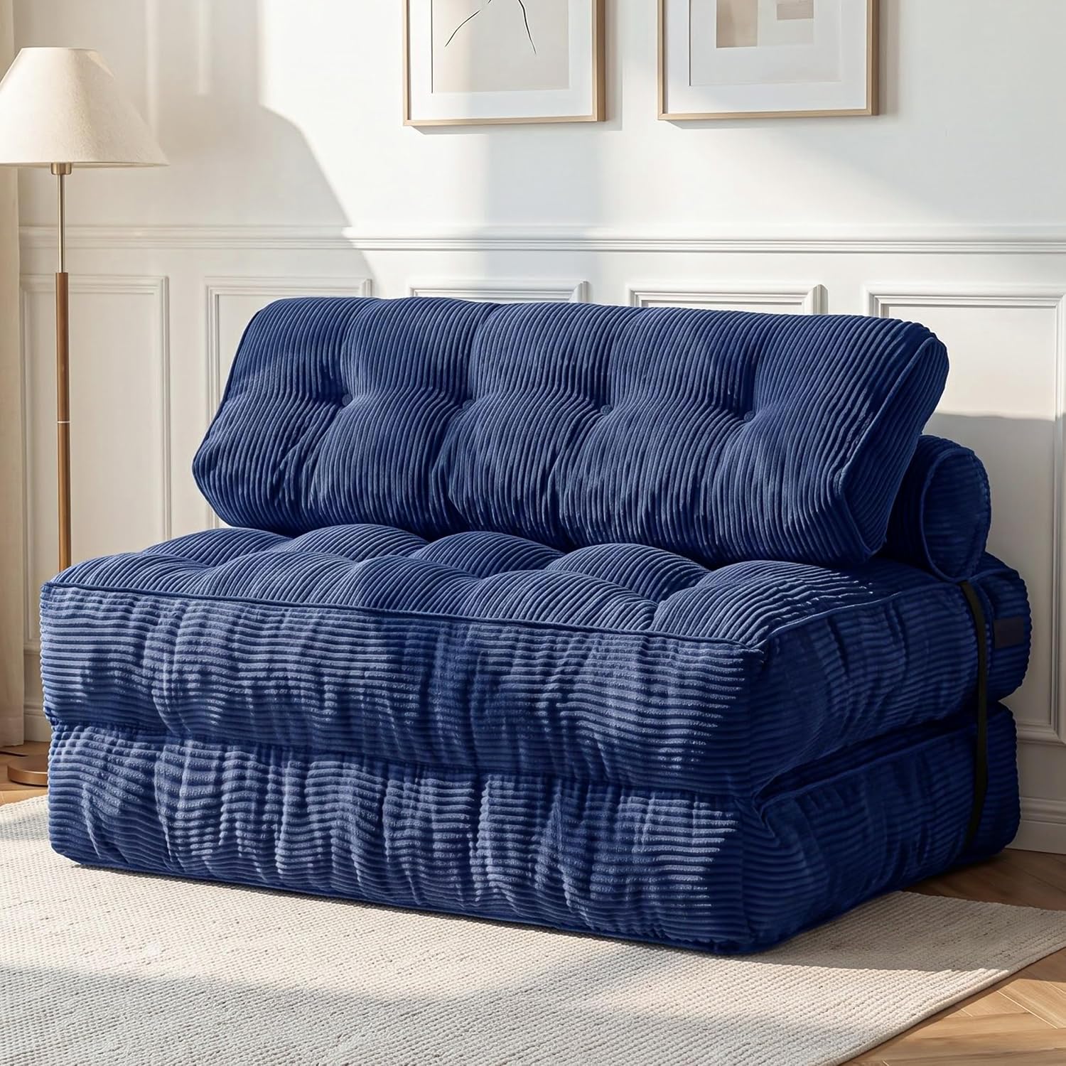 Folding Sofa Bed, Convertible Chair Bed with Pillow - Image 9