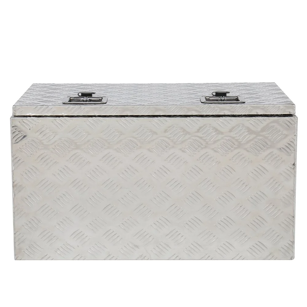 GZXS 36" Aluminum Storage Box Truck Underbody Toolbox Trailer RV Tool Heavy Duty Aluminum Tool RV ATV Trailer Storage Boxes W/Locks Keys Silver (36" x 18" x 17") - Image 23