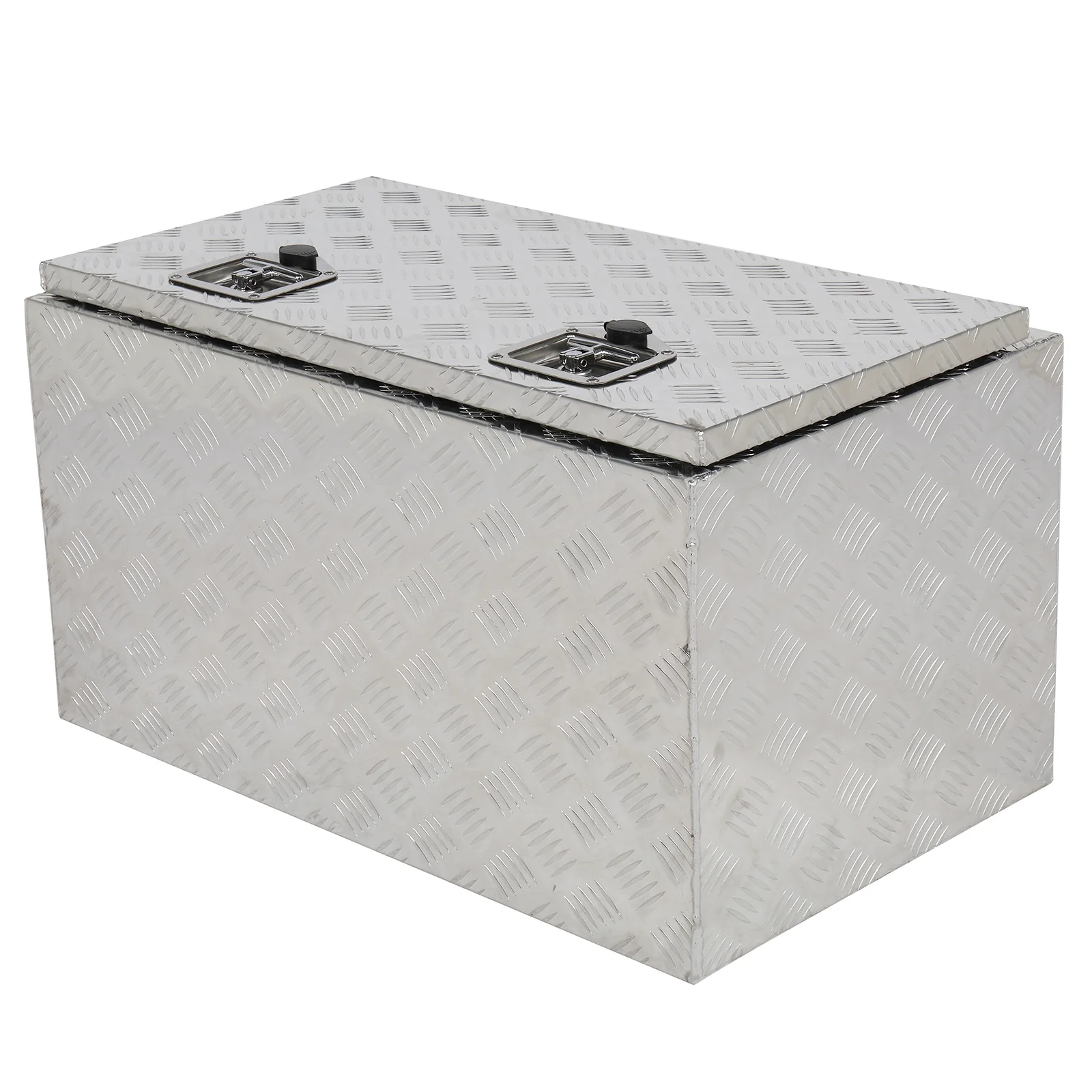 GZXS 36" Aluminum Storage Box Truck Underbody Toolbox Trailer RV Tool Heavy Duty Aluminum Tool RV ATV Trailer Storage Boxes W/Locks Keys Silver (36" x 18" x 17") - Image 22