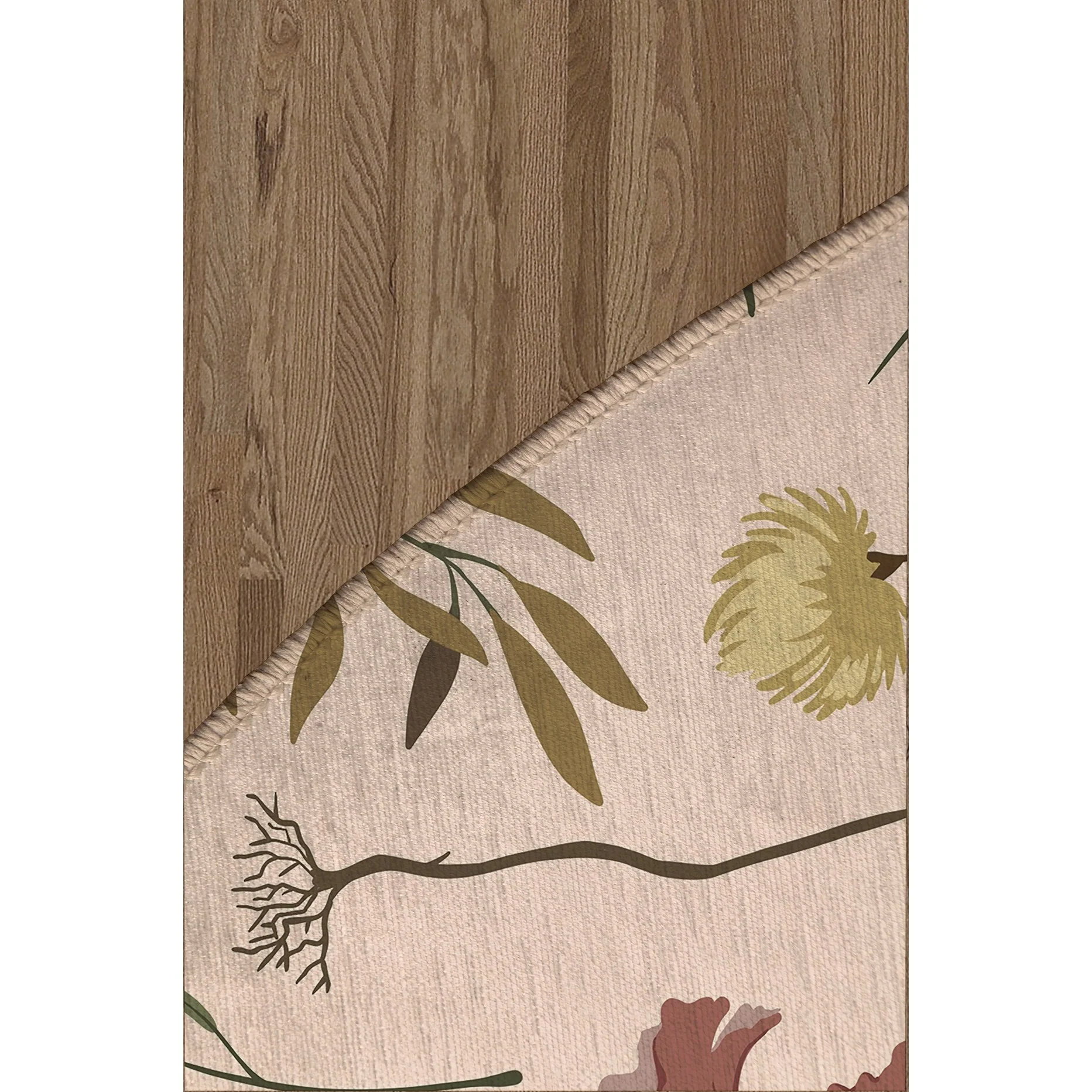 Fall Botanical Floral Kitchen Mat, Decorative Anti Fatigue Non Slip Floor Rug for Kitchen and Home Decor - Image 12