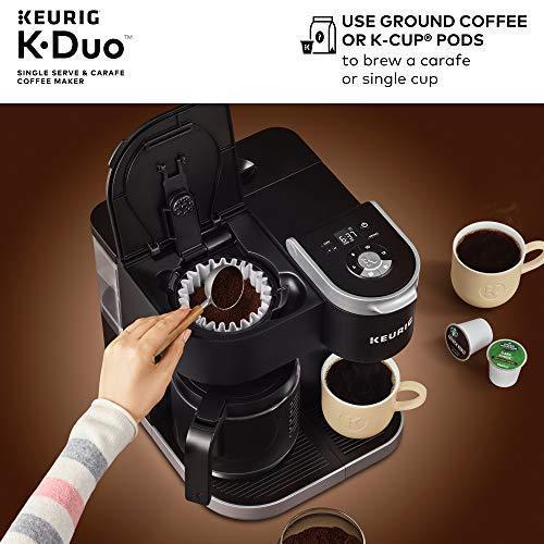 Single-Serve and 12-Cup Carafe Drip Coffee Brewer, Black - Image 9
