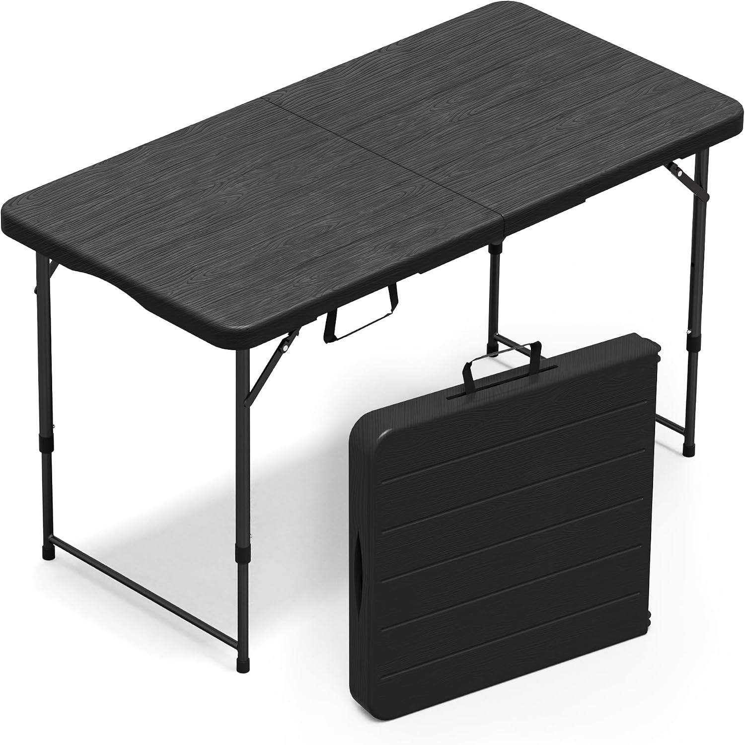 6 Foot Folding Table 2 Pack, 6 FT Foldable Plastic Table, Heavy Duty - Image 9
