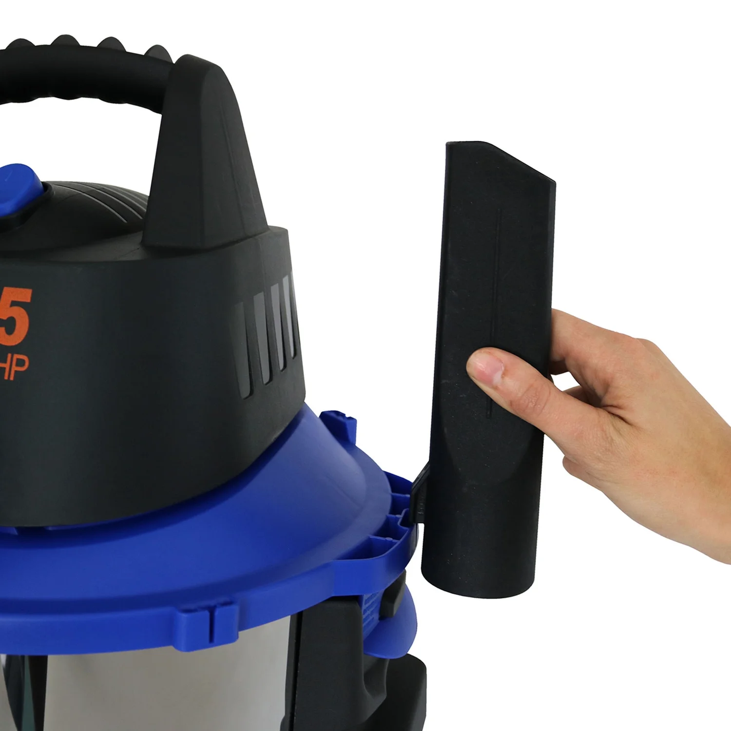 Koblenz 6-Gal. Portable Wet/Dry Vacuum with Blower, Stainless Steel and Blue, WD-6 L212 SS - Image 5