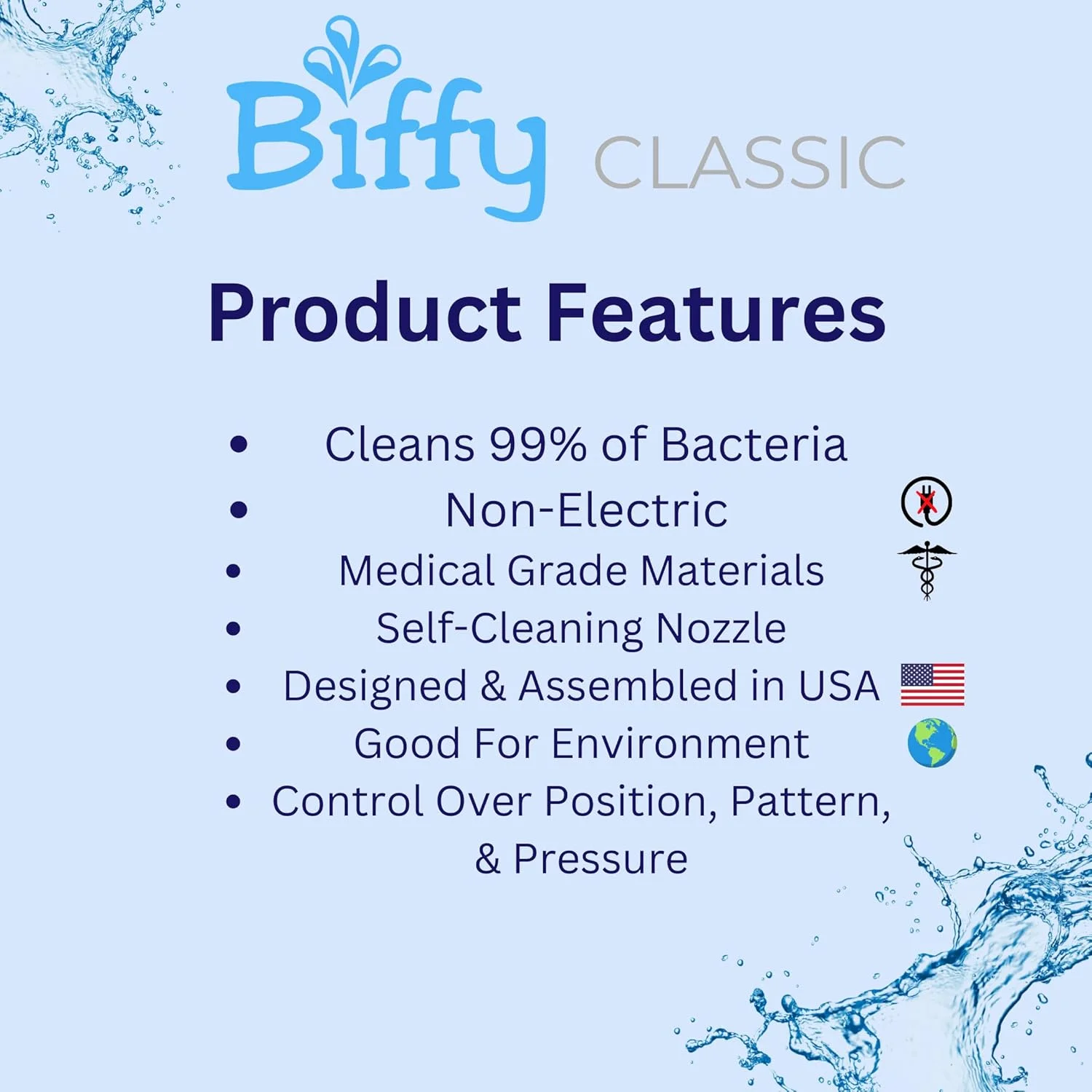 Classic (Universal) Bidet Attachment: Clinically Tested, Improved Hygiene, Self-Cleaning 8-Stream Nozzle, Non-Electric, Adjustable Water Pressure, Easy Install (Universal Classic) - Image 4
