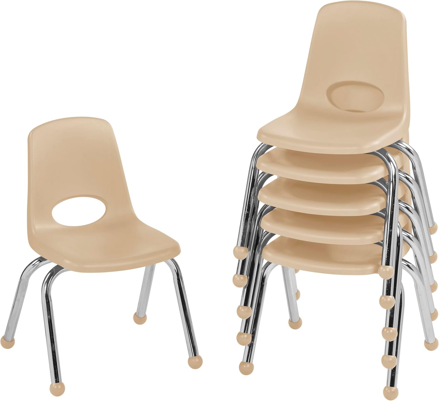 10" School Stack Chair with Swivel Glides, Purple, 6-Pack - Image 69