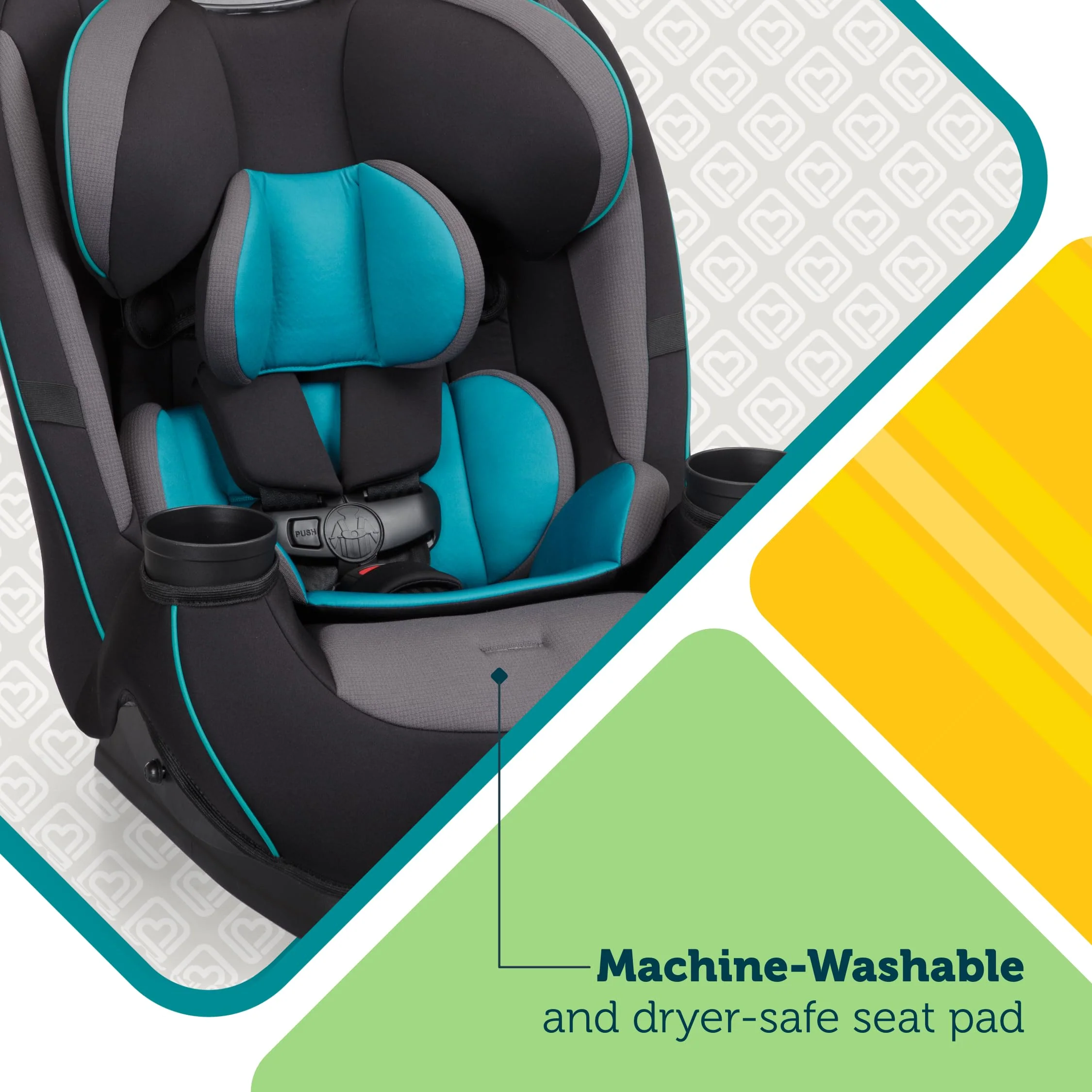 3-in-1 Slim Convertible Car Seat, All-in-One Infant Toddler Booster Seat, Rear & Forward Facing Child Safety Seat - Image 4