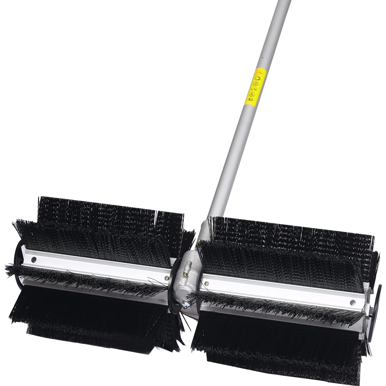 52CC 2-Stroke Broom Sweeper, Walk Behind Handheld Gas Powered Snow Sweeper, Brush Broom Sweeping Machine for Garden Lawn Yard Sidewalk Driveway Snow Cleaning, Broom Brush 24x9" EPA, D9025 - Image 11