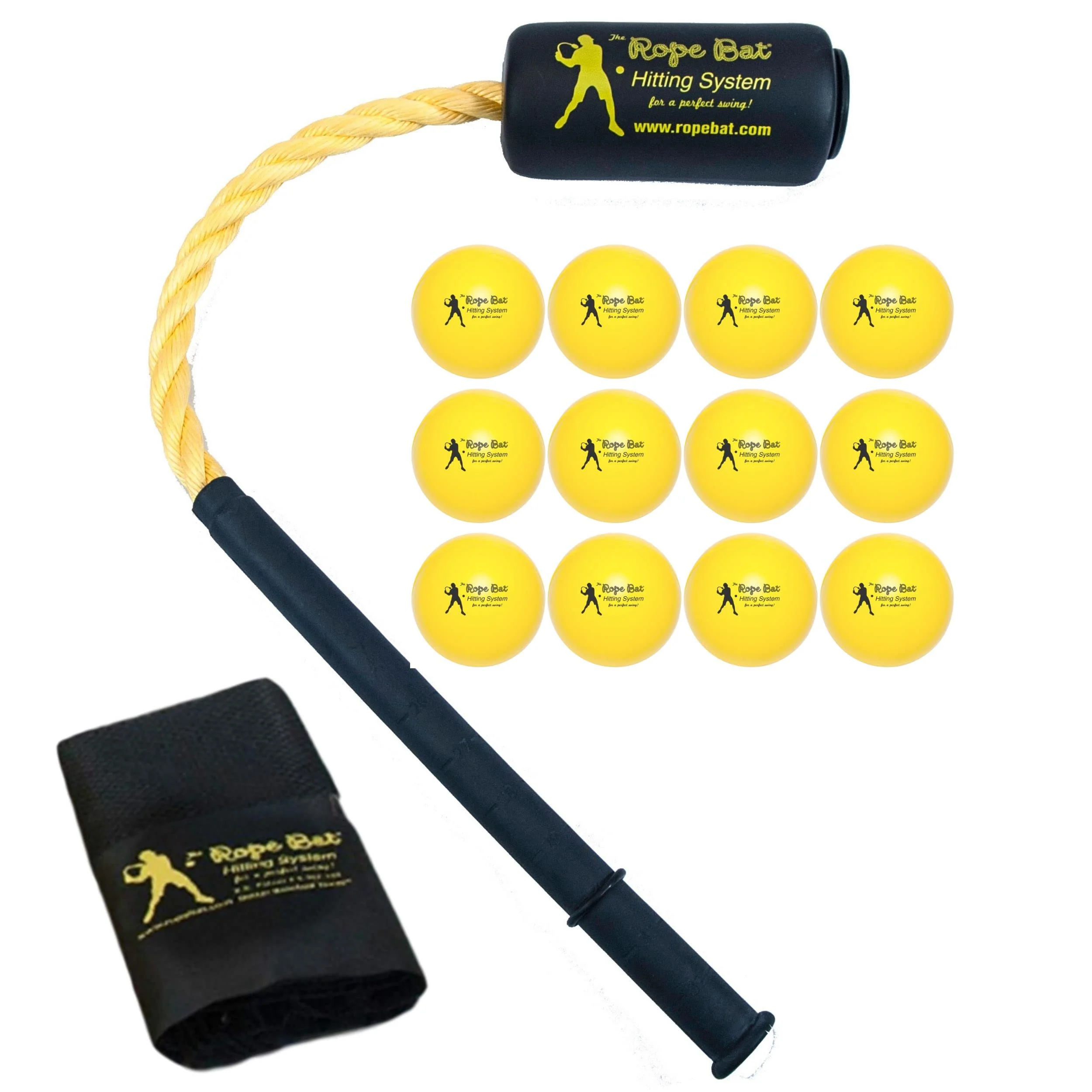 Swing Trainer with 12 Soft Balls, Baseball and Softball Batting Practice Training Set - Image 8