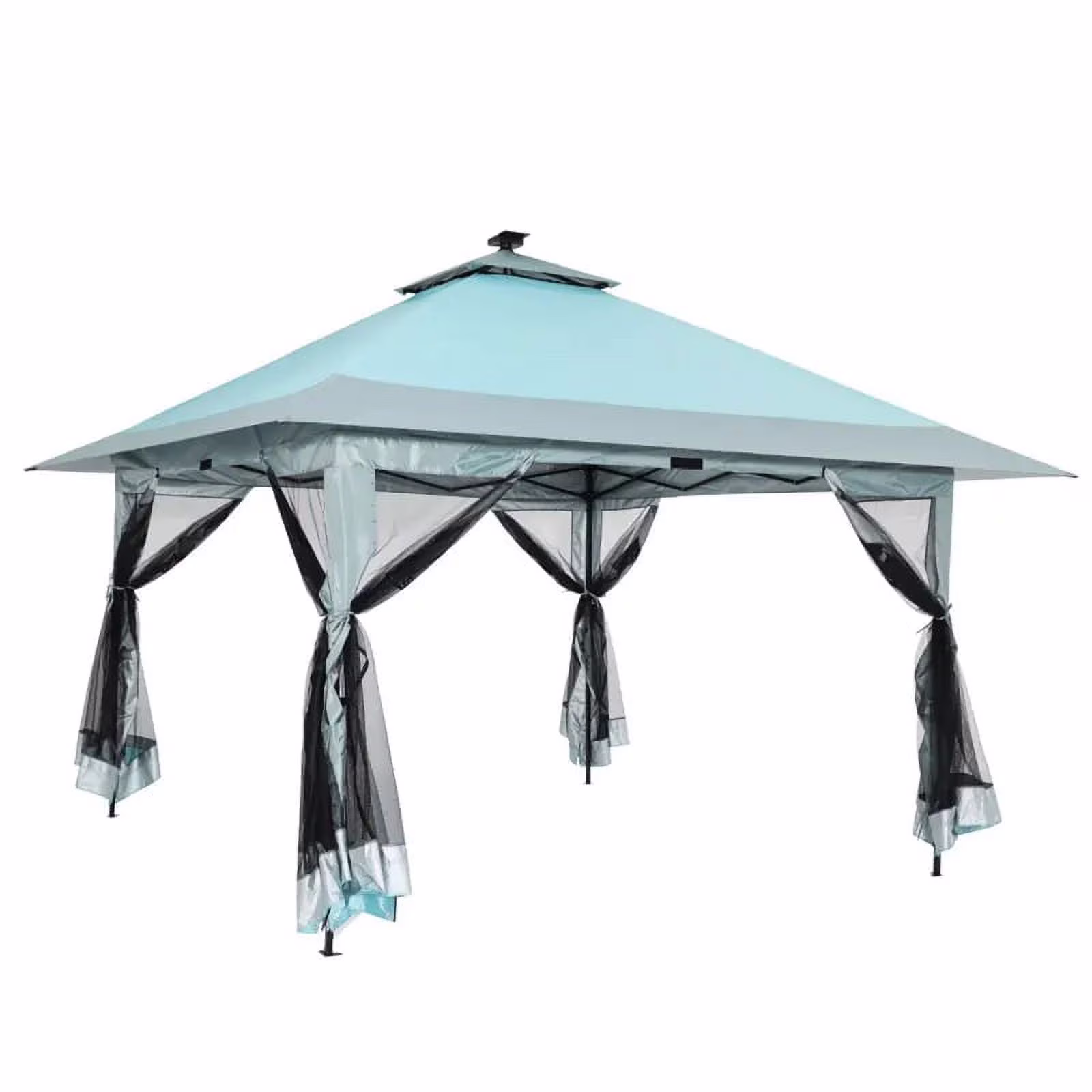 AOILE 13x13FT Pop-Up Patio Gazebo, Outdoor Canopy Tent with Mesh Walls, Double Roof & Carry Bag - Image 11