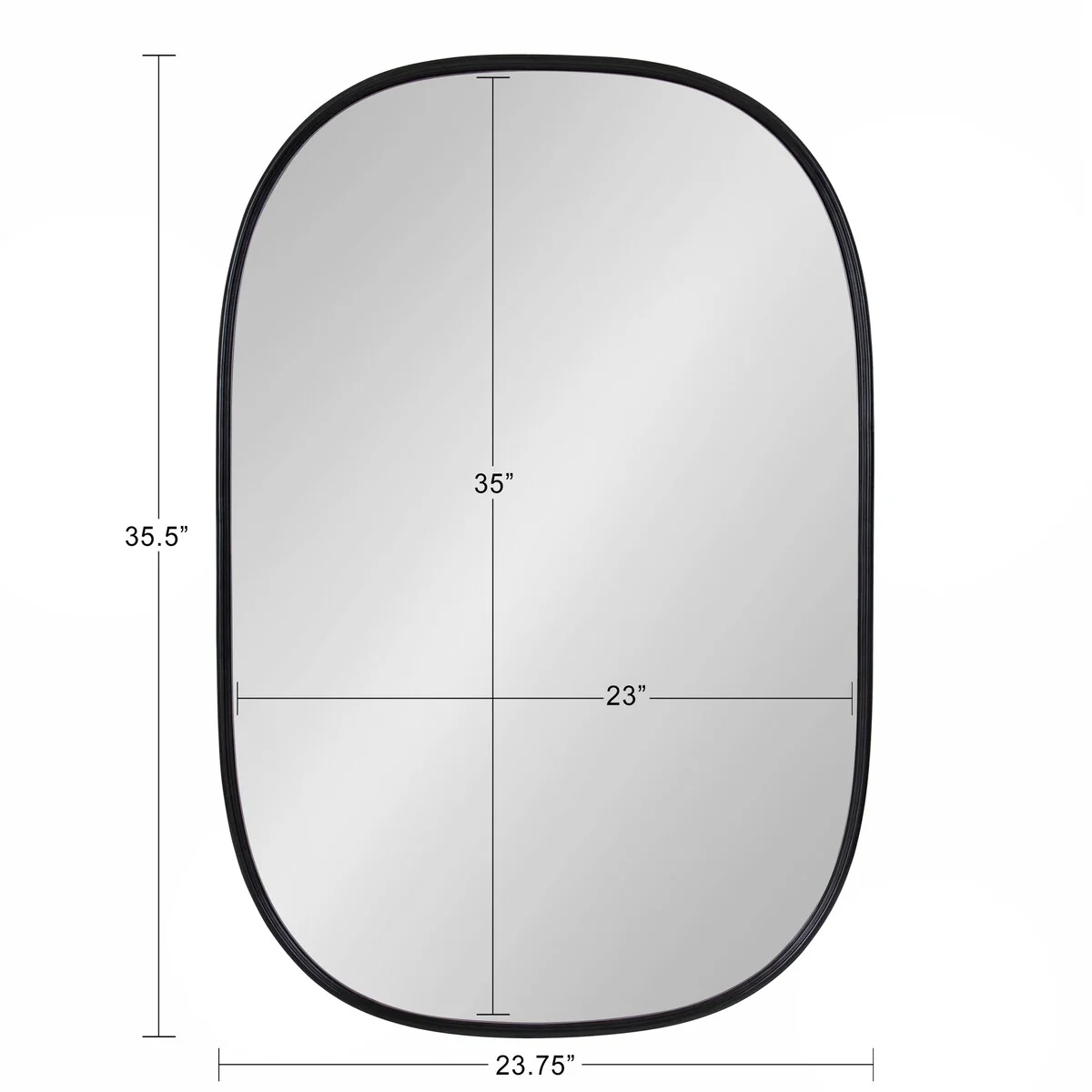 Modern Capsule Framed Wall Mirror, Decorative Oval Accent Mirror for Living Room, Bedroom and Entryway - Image 86