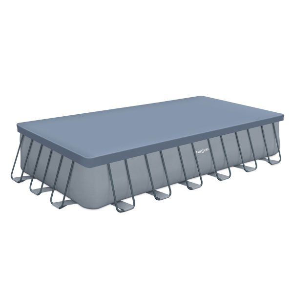 24" Durable Rectangular Pool Cover – Gray, for Oasis & Activity Pools - Image 4