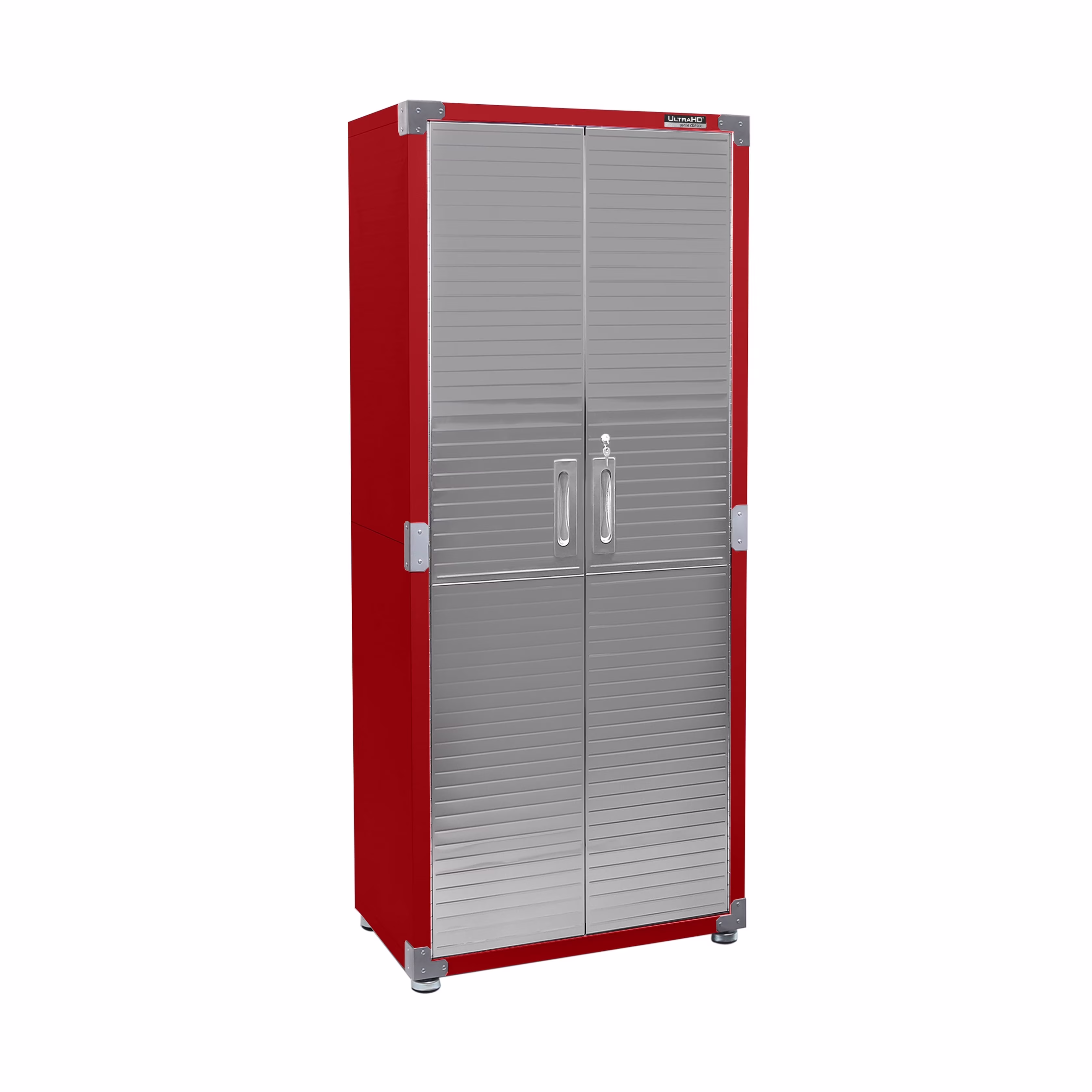 Seville Classics UltraHD? Steel Body Lockable Storage Cabinet Organizer Locker Shelving Unit, Graphite, 30" W x 18" D x 72" H - Image 7