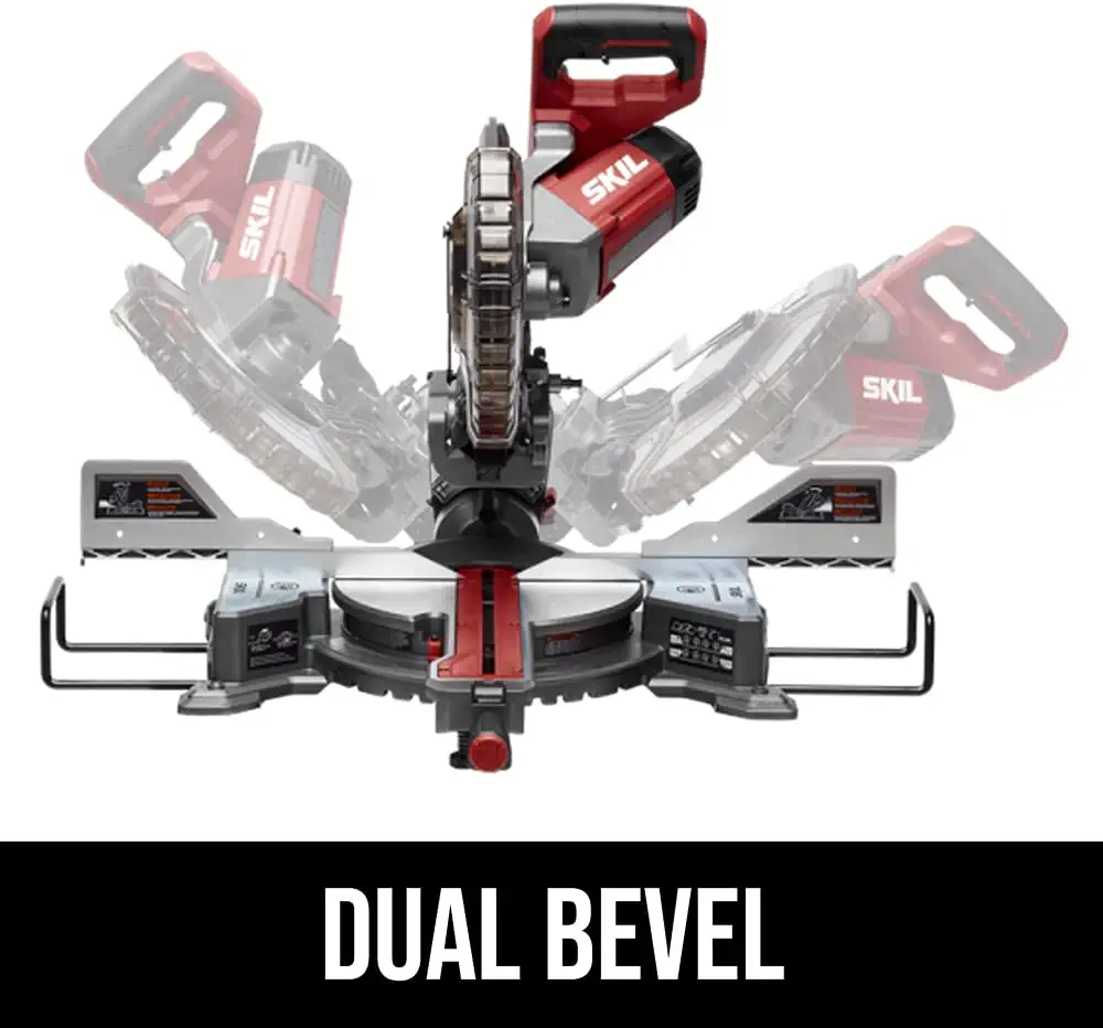10-in 15-Amp Dual Bevel Sliding Compound Corded Miter Saw - Image 12