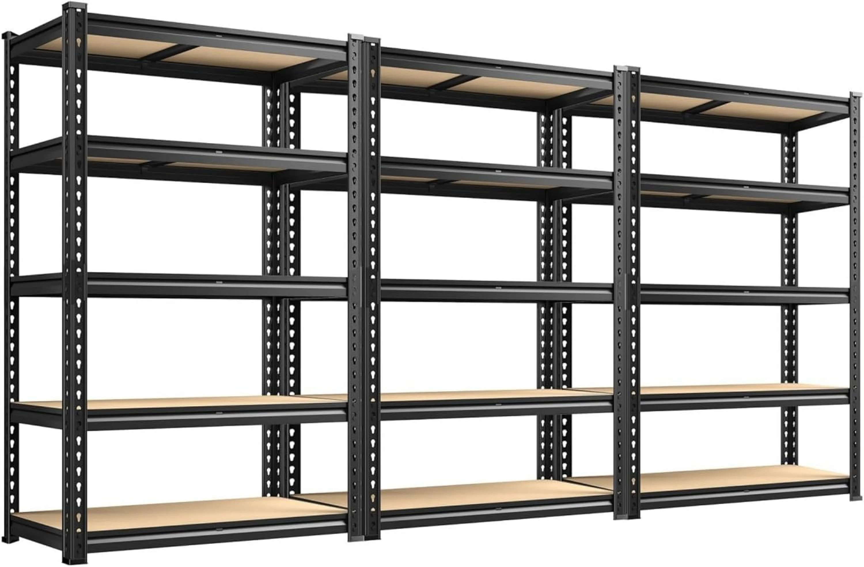 Storage Shelves 5 Tier Garage Shelving Heavy Duty Adjustable Garage Shelves, Utility Rack Shelf, Shelving Units for Storage Warehouse Pantry Closet, 35.5" W x 11.9" D x 72" H, 4 Pack - Image 10