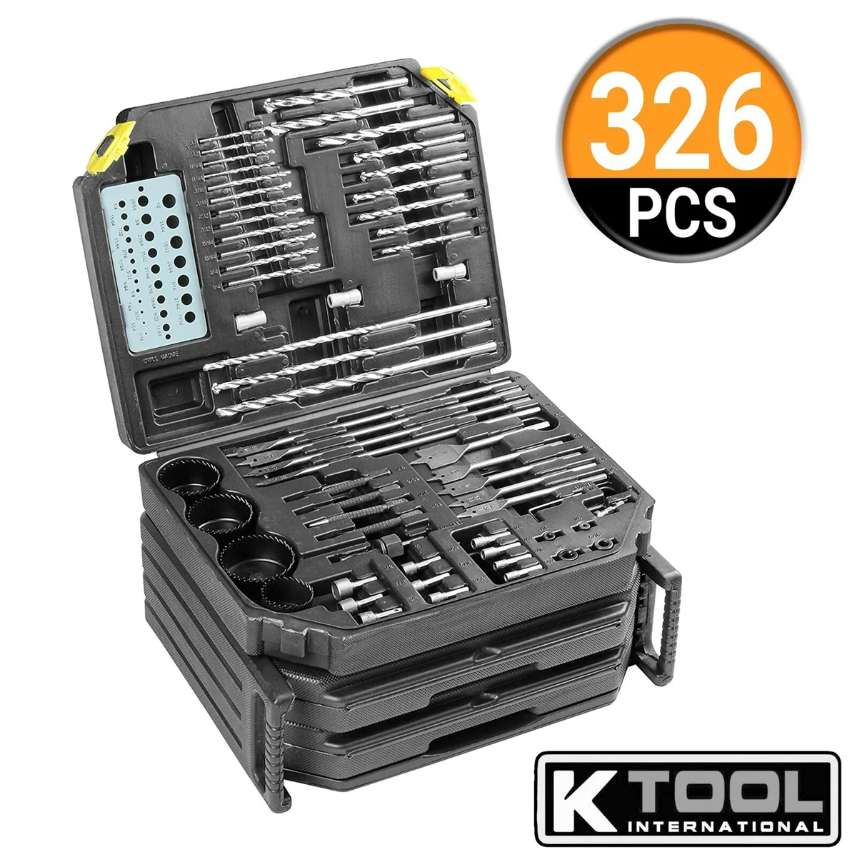 K Tool 10330 326-Piece Drill Bit/Accessory Set, Portable, Versatile Use - Image 9