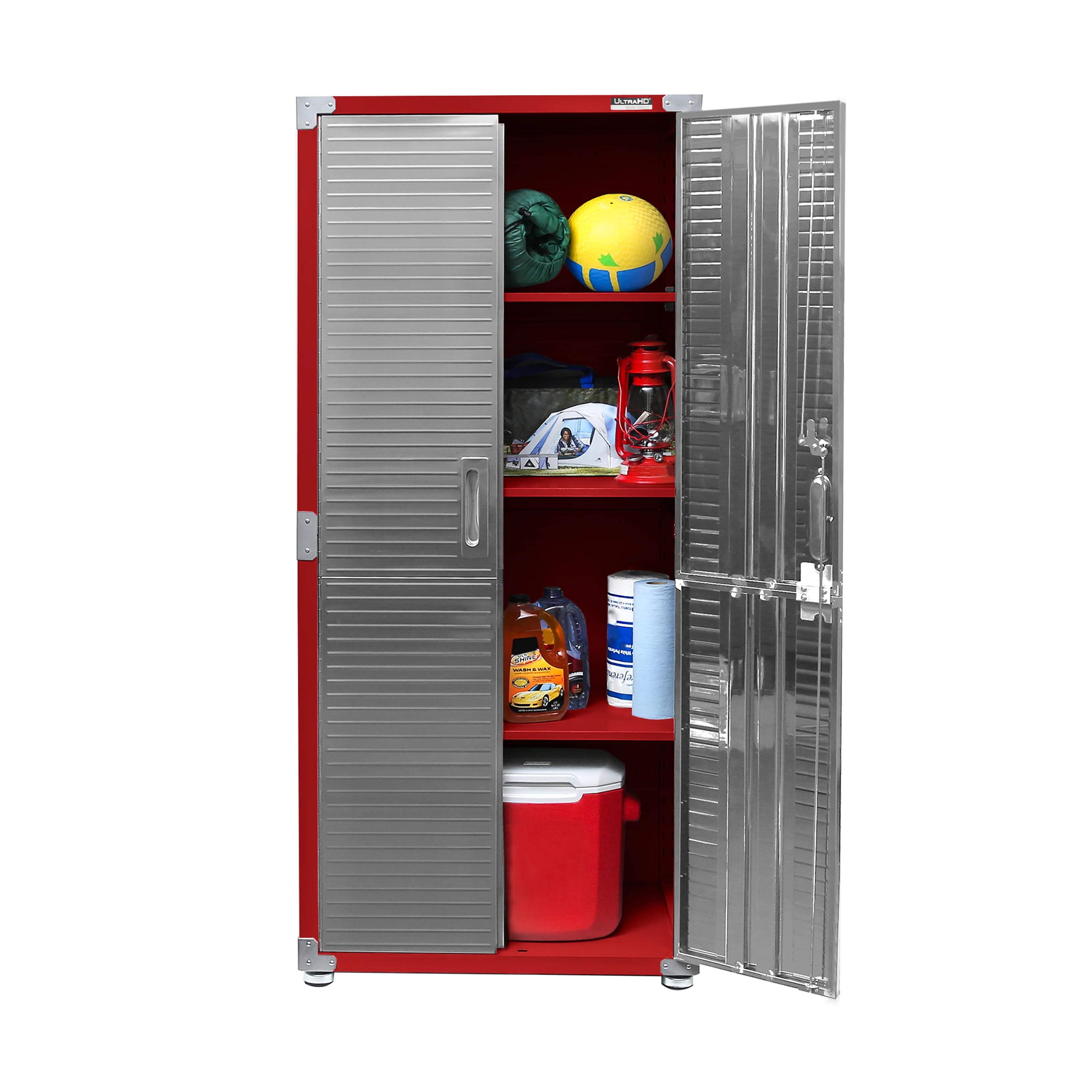 Seville Classics UltraHD? Steel Body Lockable Storage Cabinet Organizer Locker Shelving Unit, Graphite, 30" W x 18" D x 72" H - Image 25