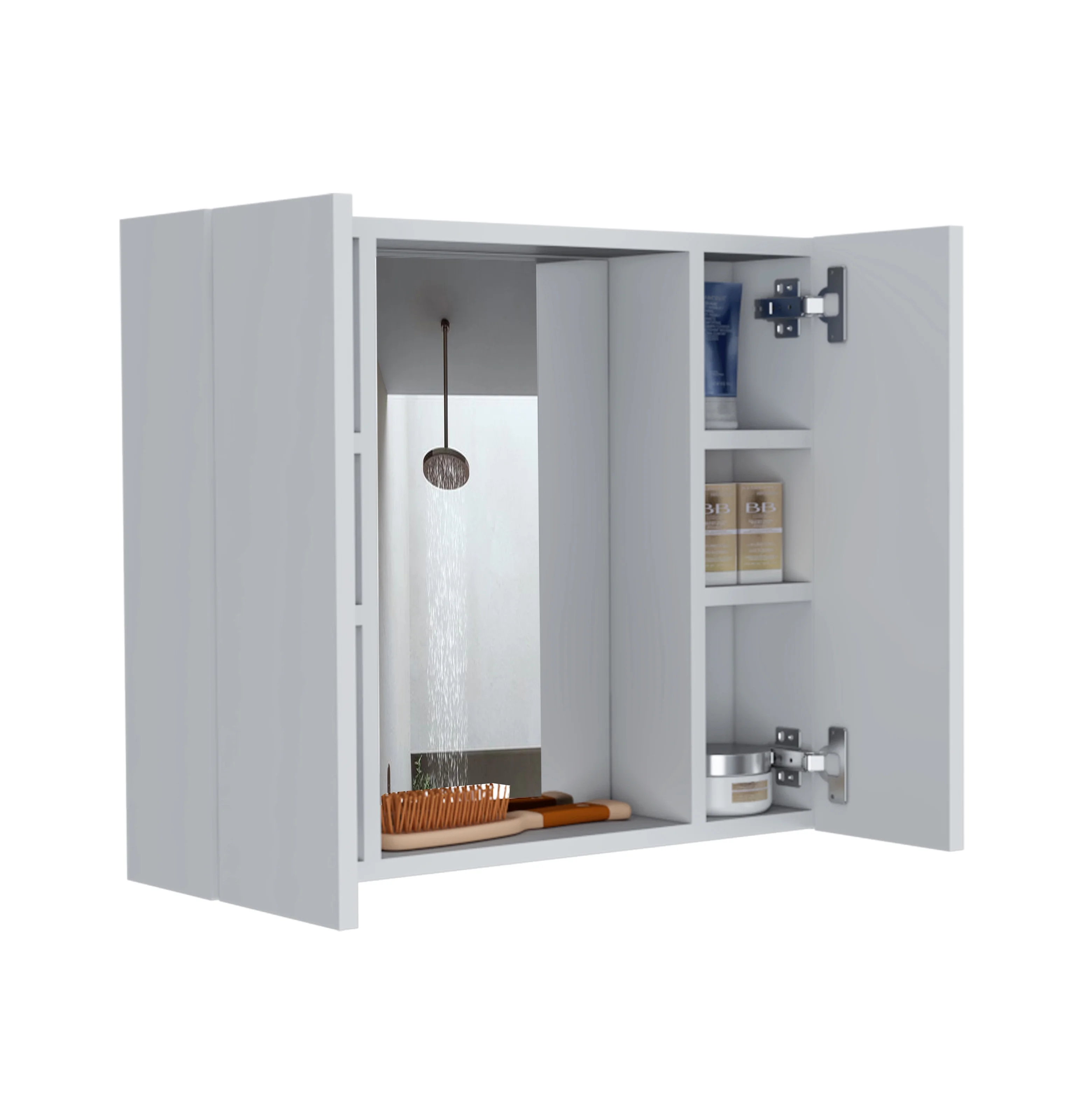 Black Tall Storage Cabinet with 3 Drawers and Adjustable Shelves for Bathroom, Study, Office and Interior, MDF Board with Painted Finish Black + MDF - Image 27
