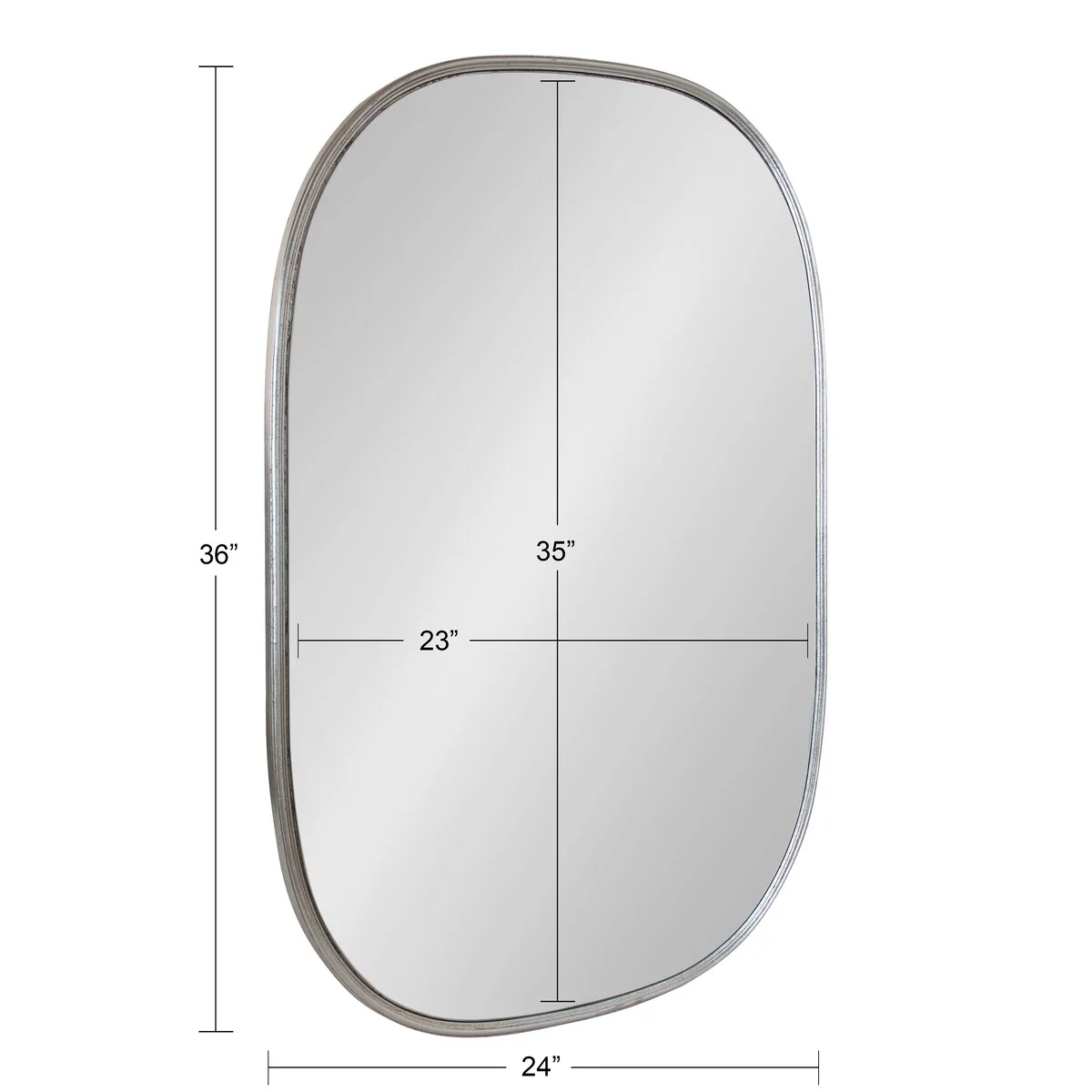 Modern Capsule Framed Wall Mirror, Decorative Oval Accent Mirror for Living Room, Bedroom and Entryway - Image 82