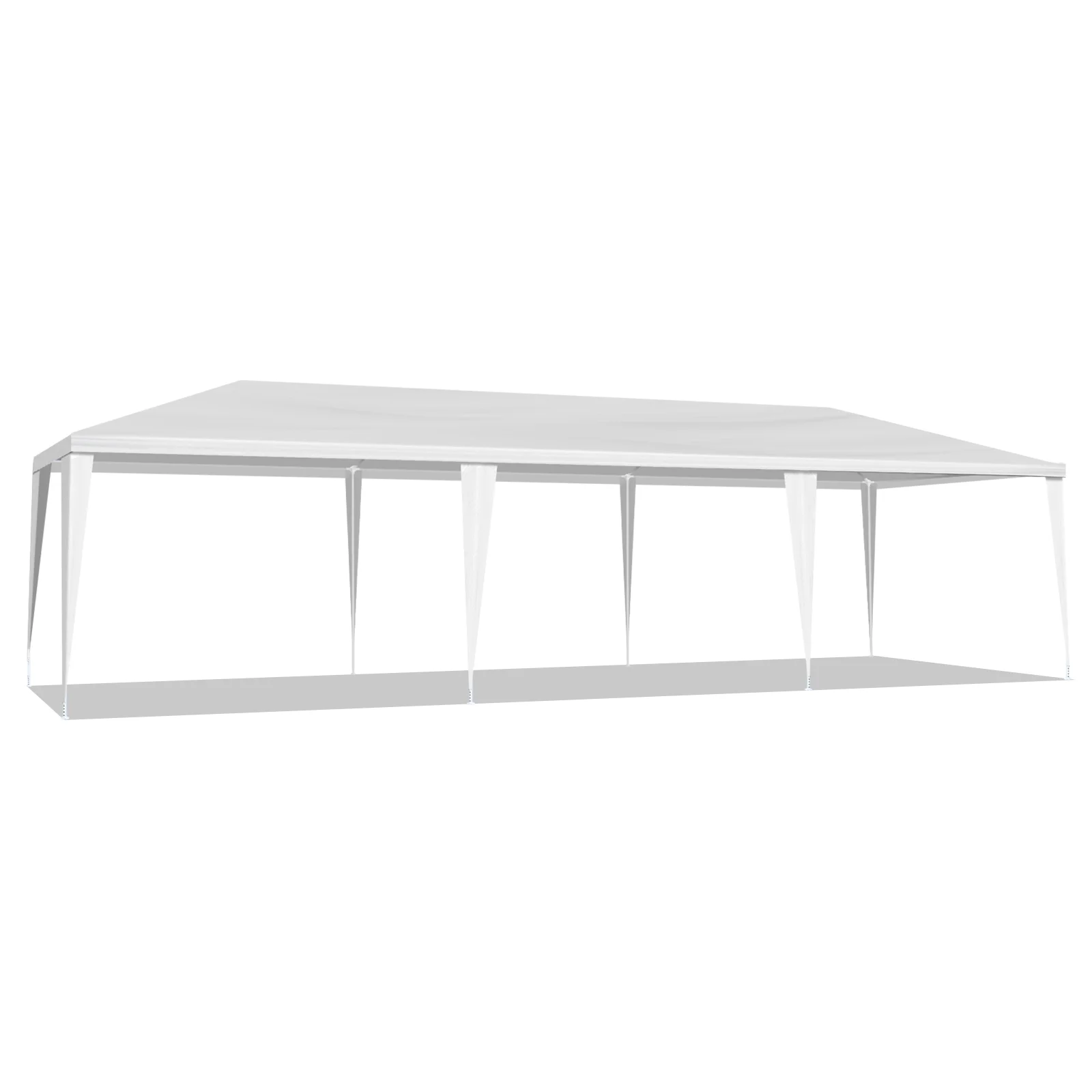 10'x30' Outdoor Party Tent with 8 Removable Sidewalls, Waterproof White Canopy Wedding Gazebo for Backyard, Patio, Camping & Events - Image 6