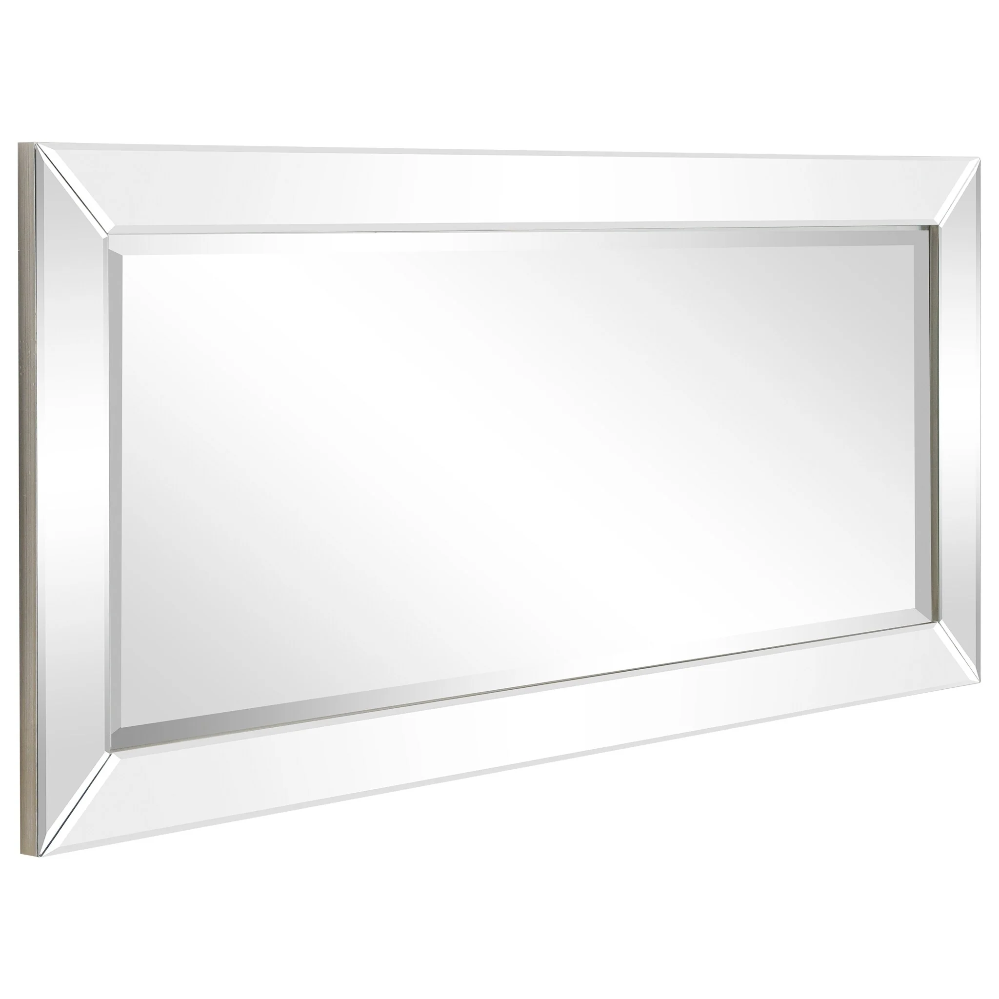 Beveled Rectangular Clear HD Wall Mirror, Bathroom Vanity and Bedroom Mirror, 3 Sizes - Image 4