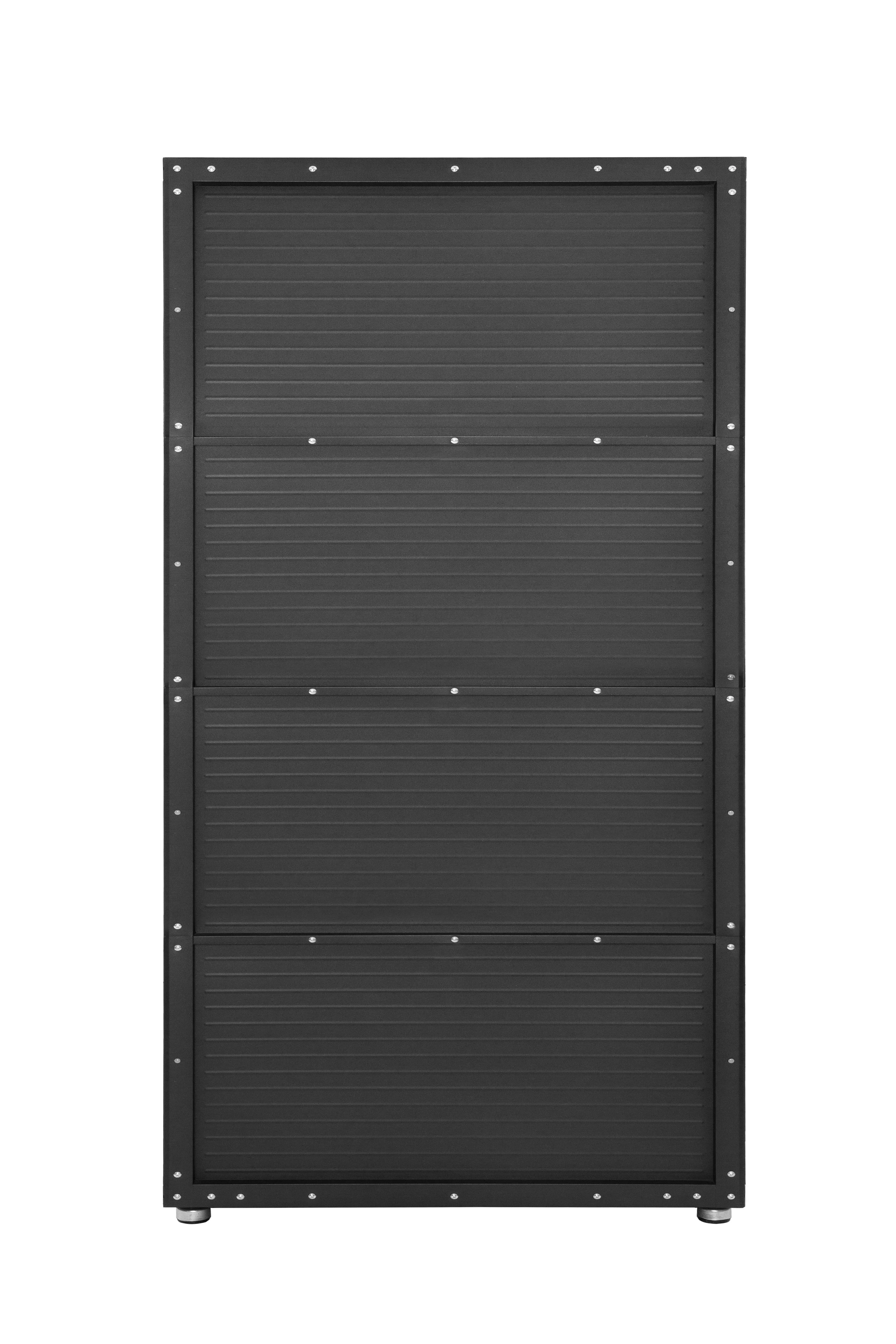 Seville Classics UltraHD? Heavy Steel Lockable Organizer Locker Storage Cabinet, 48" W x 24" D, Red - Image 36